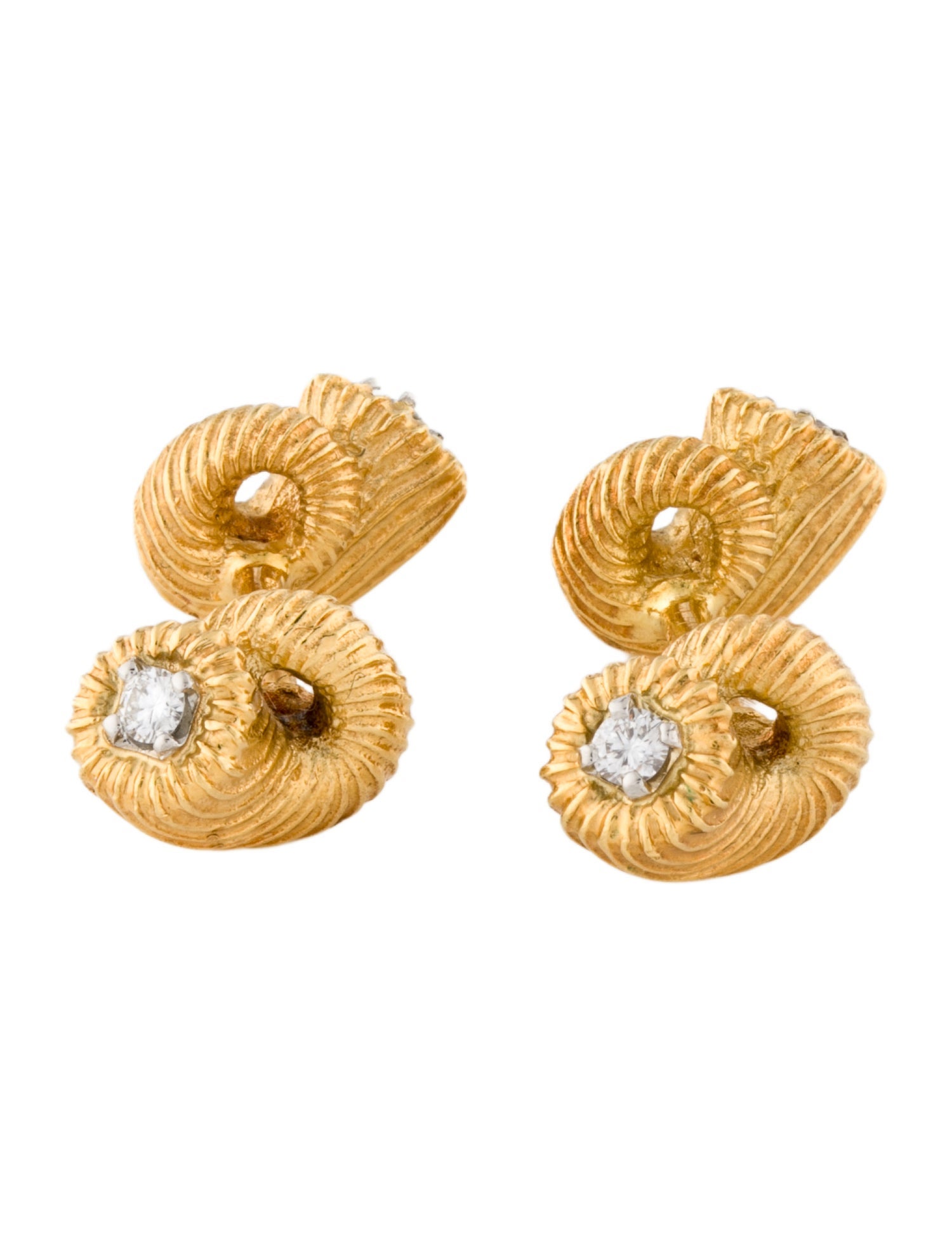 Tiffany & Co. Vintage 18K Diamond Cornucopia Dress Set