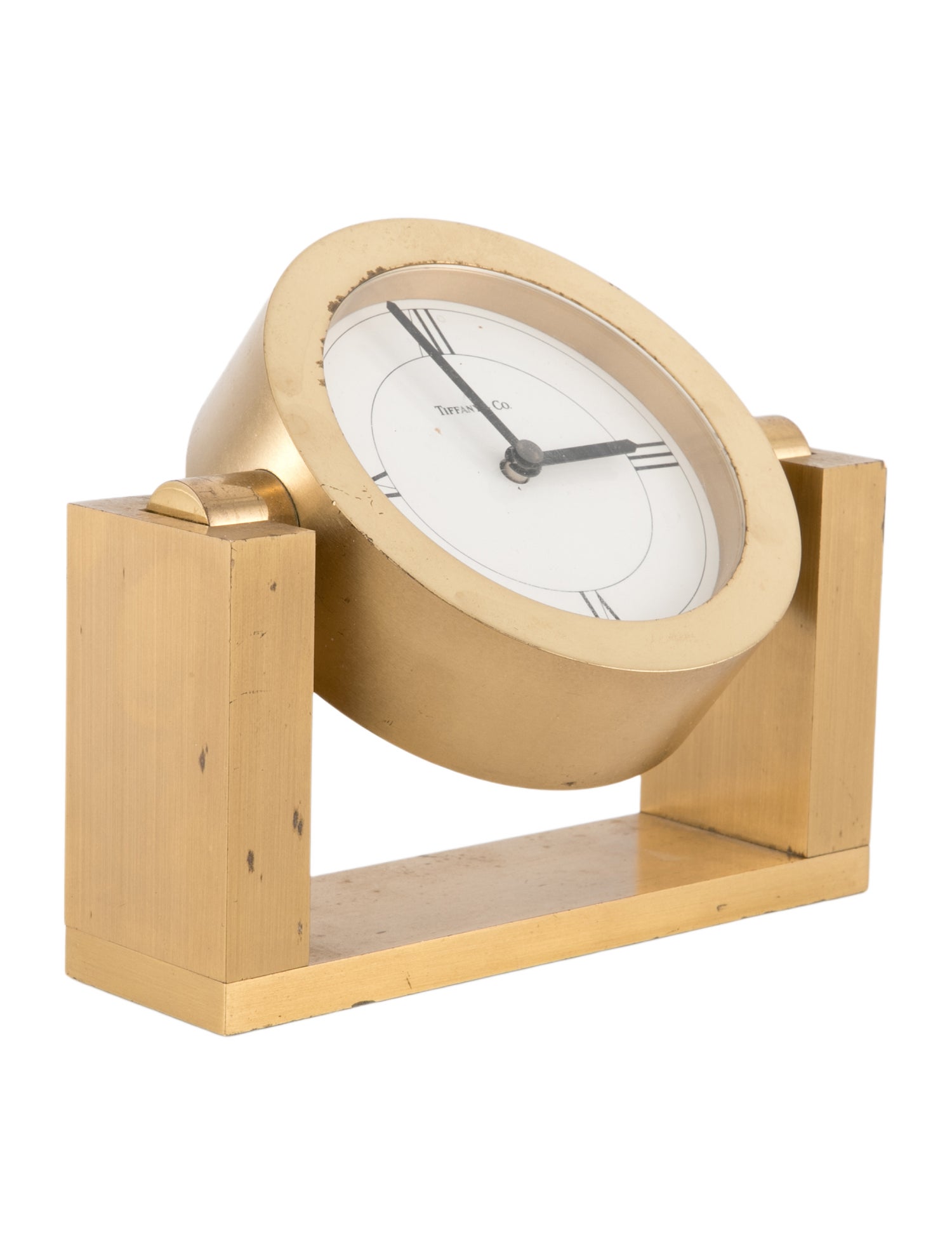 Tiffany & Co. Portfolio Clock - Gold Decorative Accents, Decor