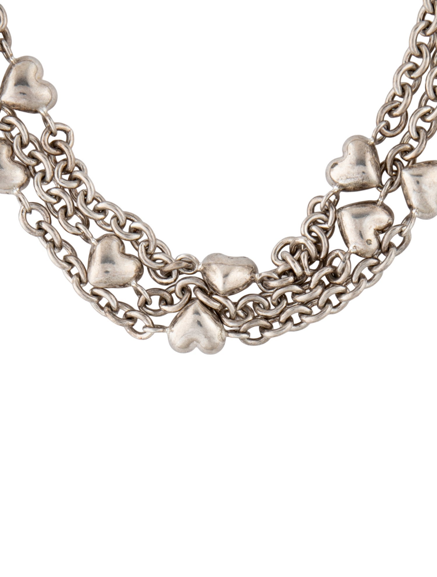 Tiffany & Co. Puffed Heart Multistrand Necklace