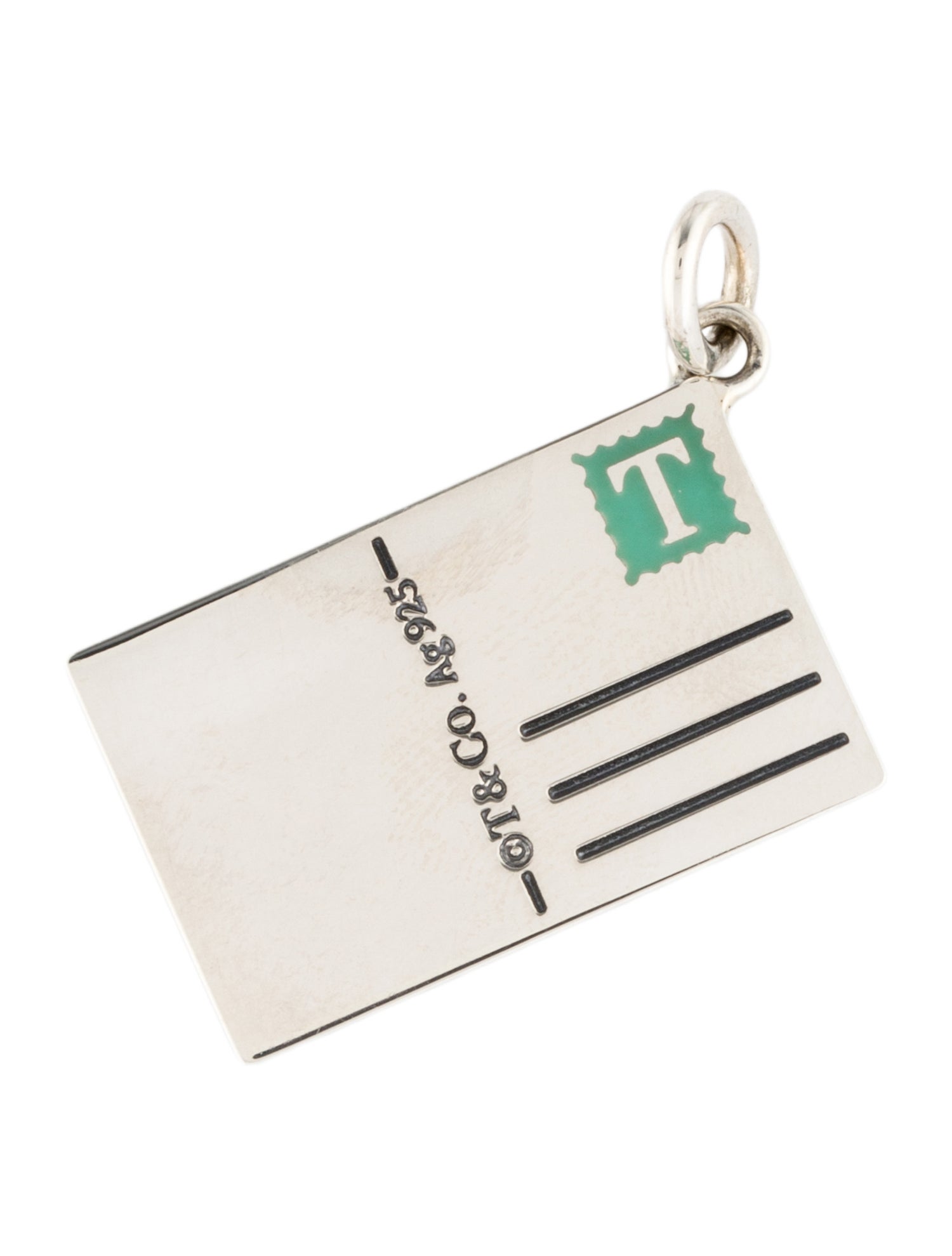 Tiffany & Co. Enamel 'Greetings from New York City' Postcard Charm