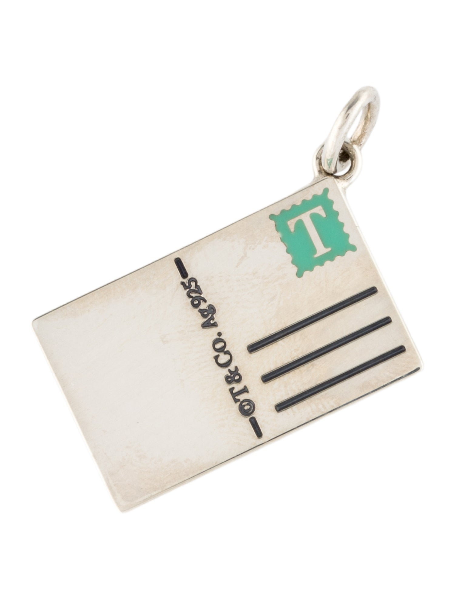 Tiffany & Co. Enamel 'Sydney' Postcard Charm