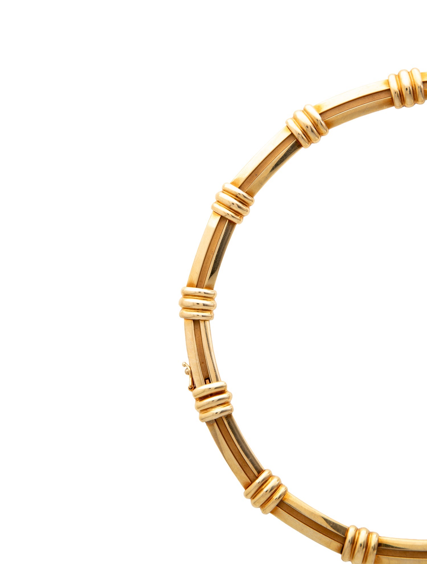 Tiffany & Co. Vintage 18K 1.20ctw Diamond Atlas Groove Collar Necklace