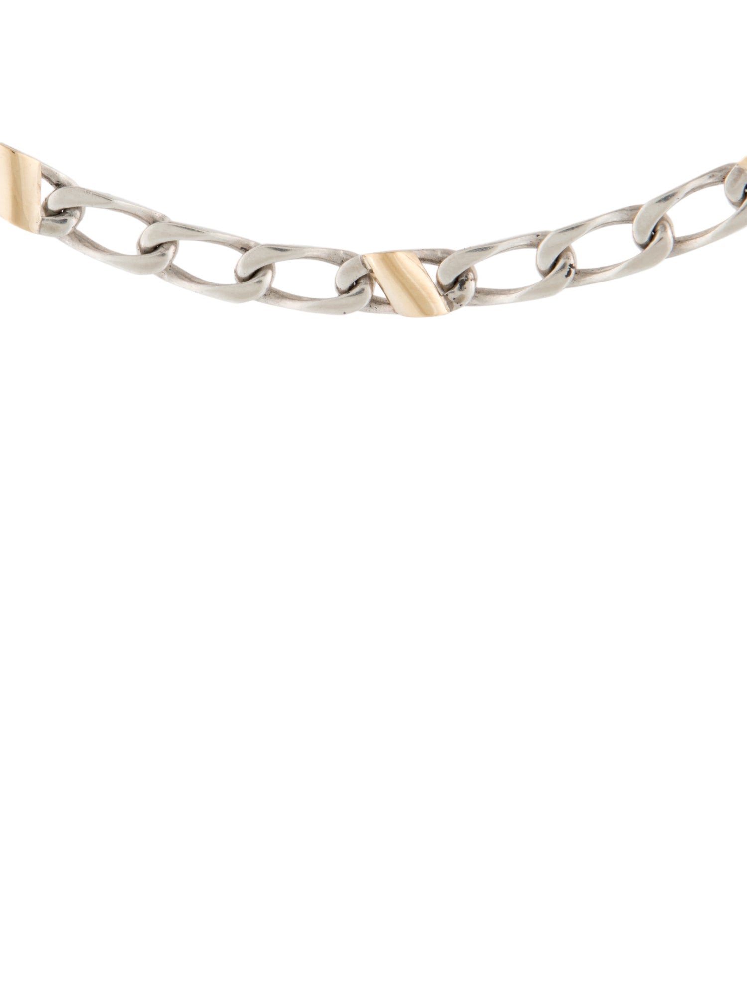 Tiffany & Co. Vintage Two-Tone Curb Chain Necklace
