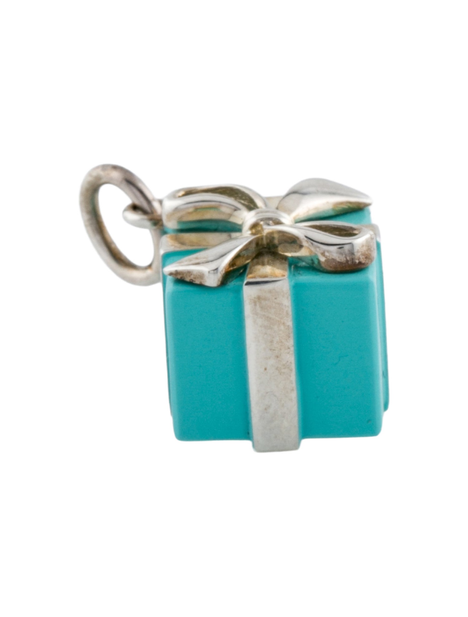 Tiffany & Co. Enamel Blue Box Present Charm