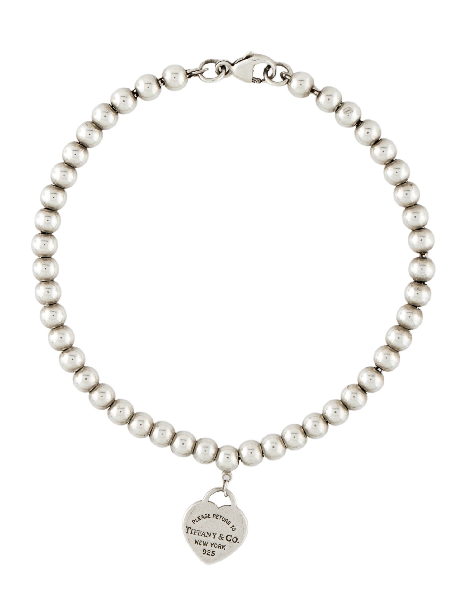 Tiffany & Co. Heart Tag Bead Bracelet