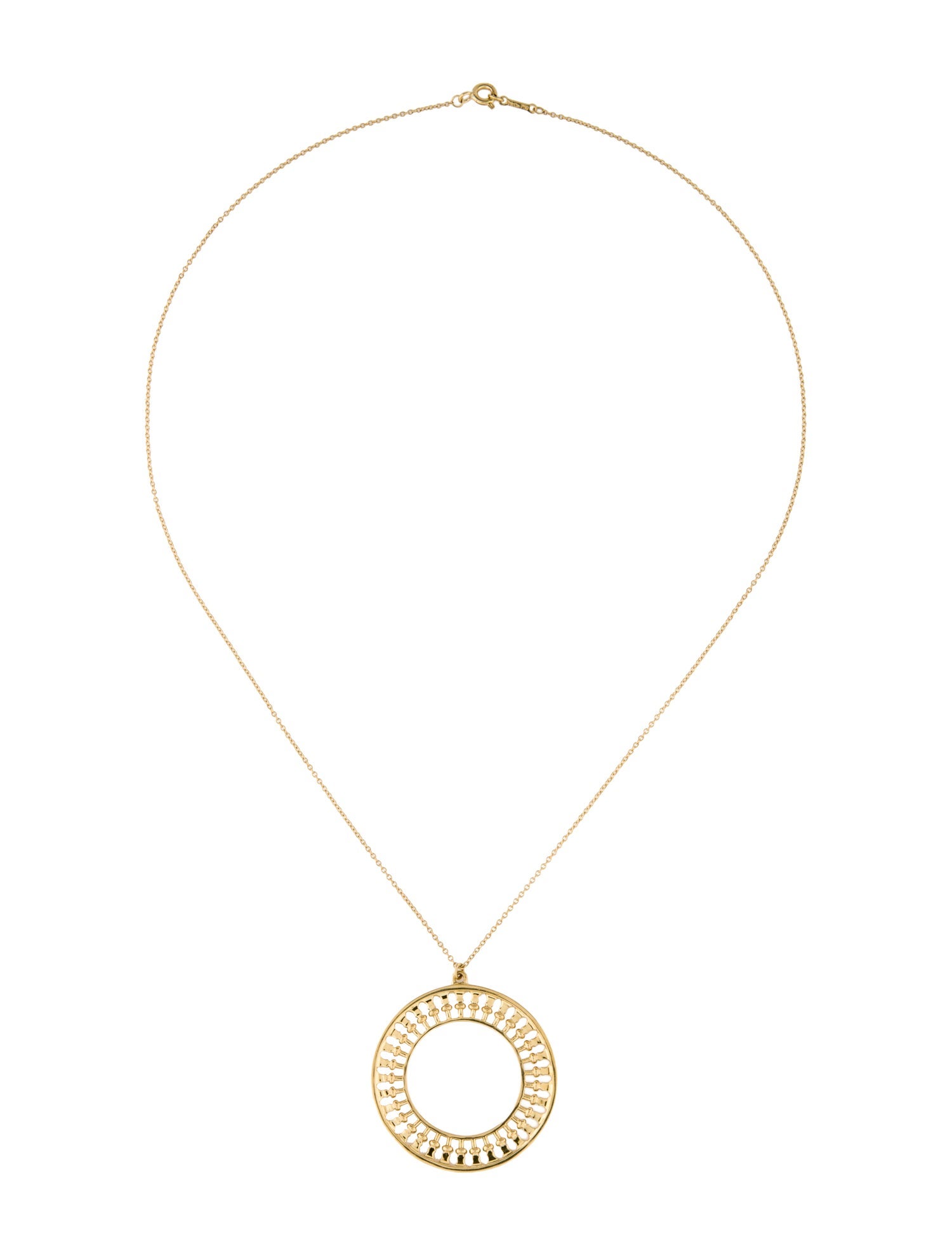 Tiffany & Co. 18K Venezia Stella Medallion Pendant Necklace