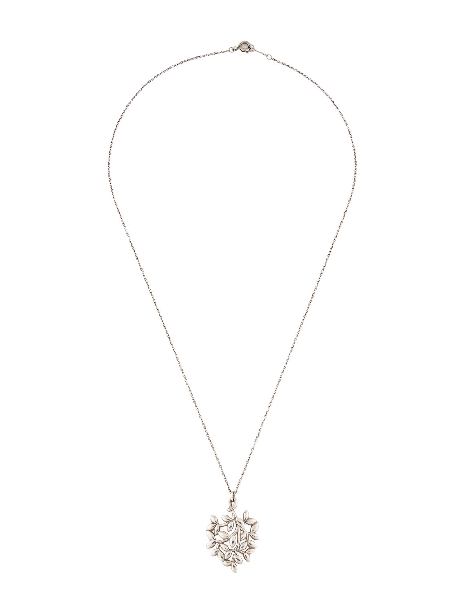 Tiffany & Co. Olive Leaf Small Pendant Necklace