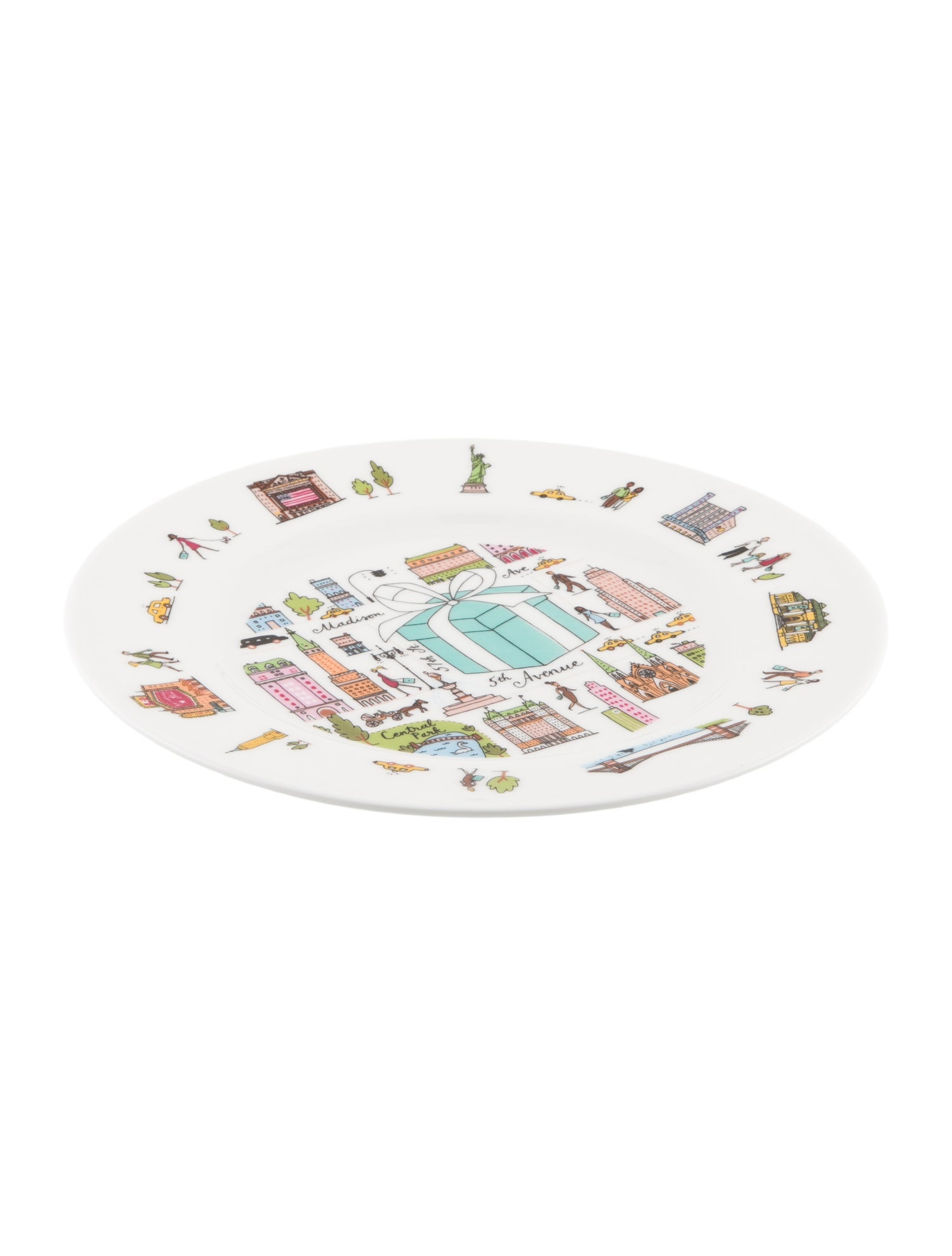 Tiffany & Co. Porcelain "5th Aveune" Decorative Plate Set