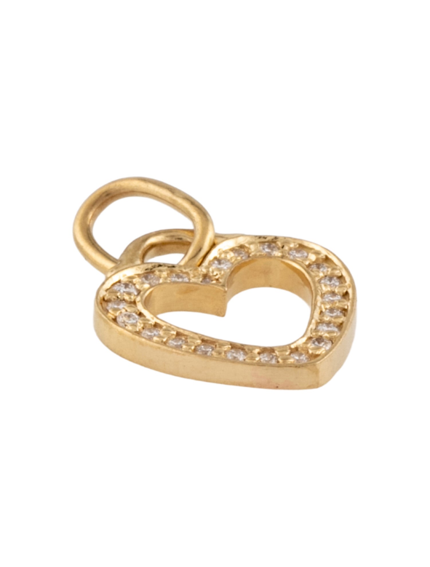 Tiffany & Co. 18K Diamond Heart Charm
