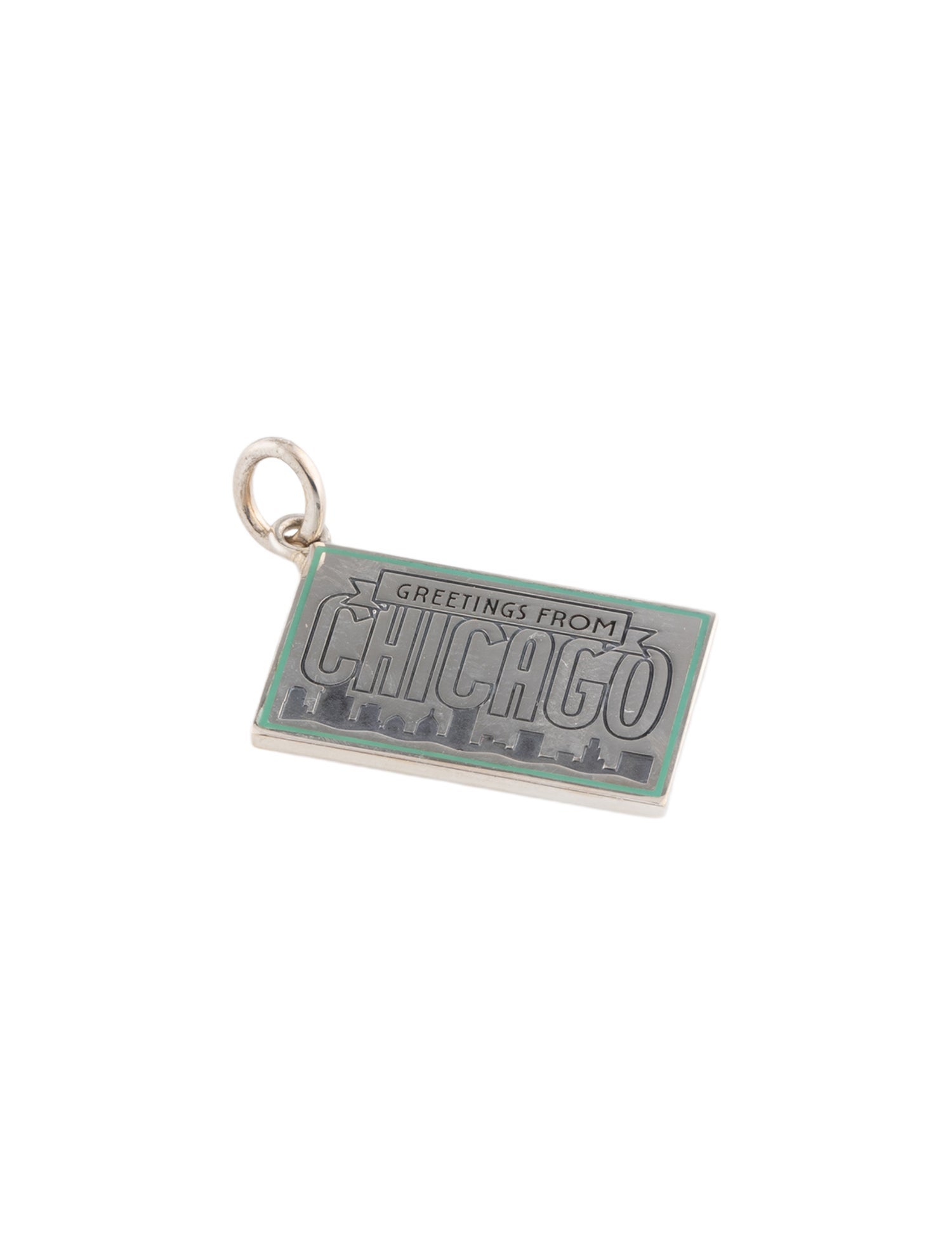 Tiffany & Co. Enamel 'Chicago' Postcard Charm