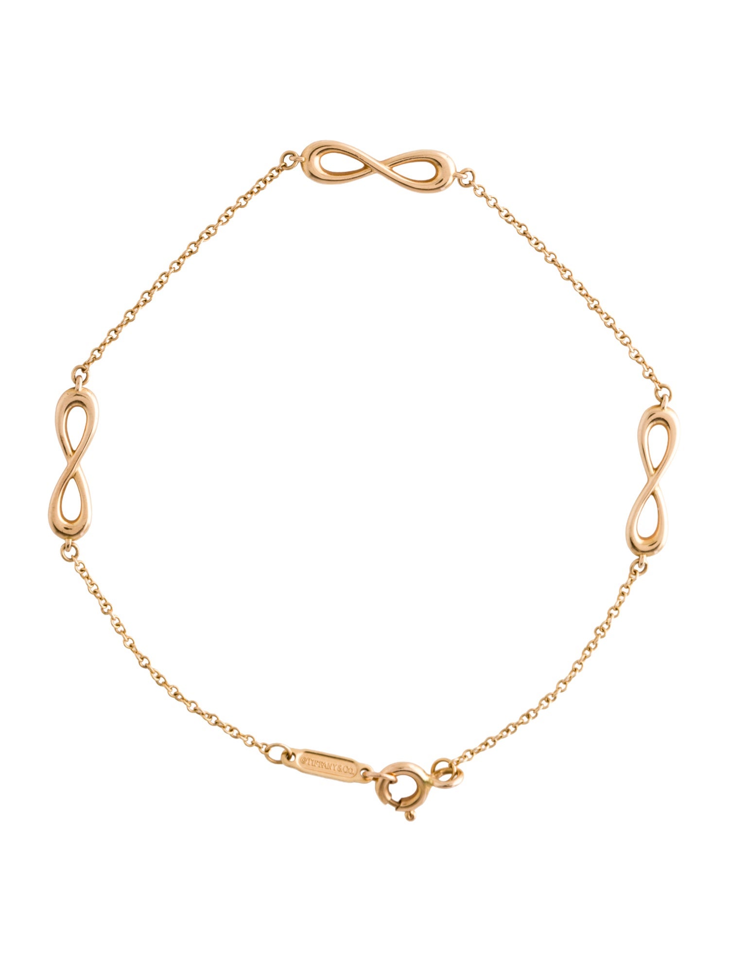 Tiffany & Co. 18K Infinity Station Bracelet