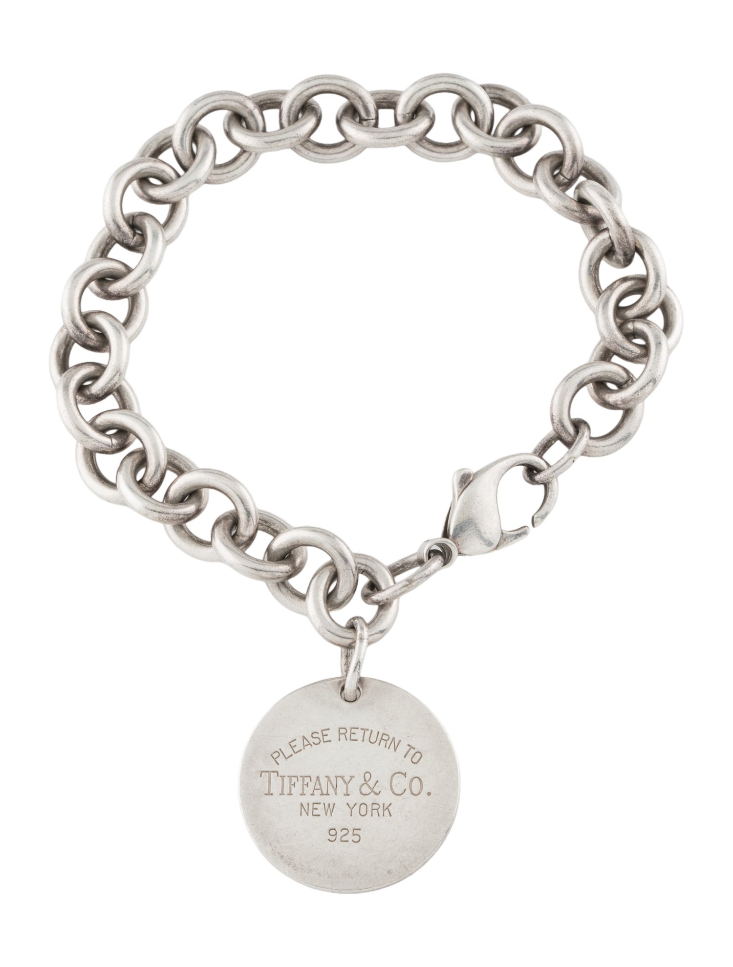 Tiffany & Co. Round Tag Charm Bracelet