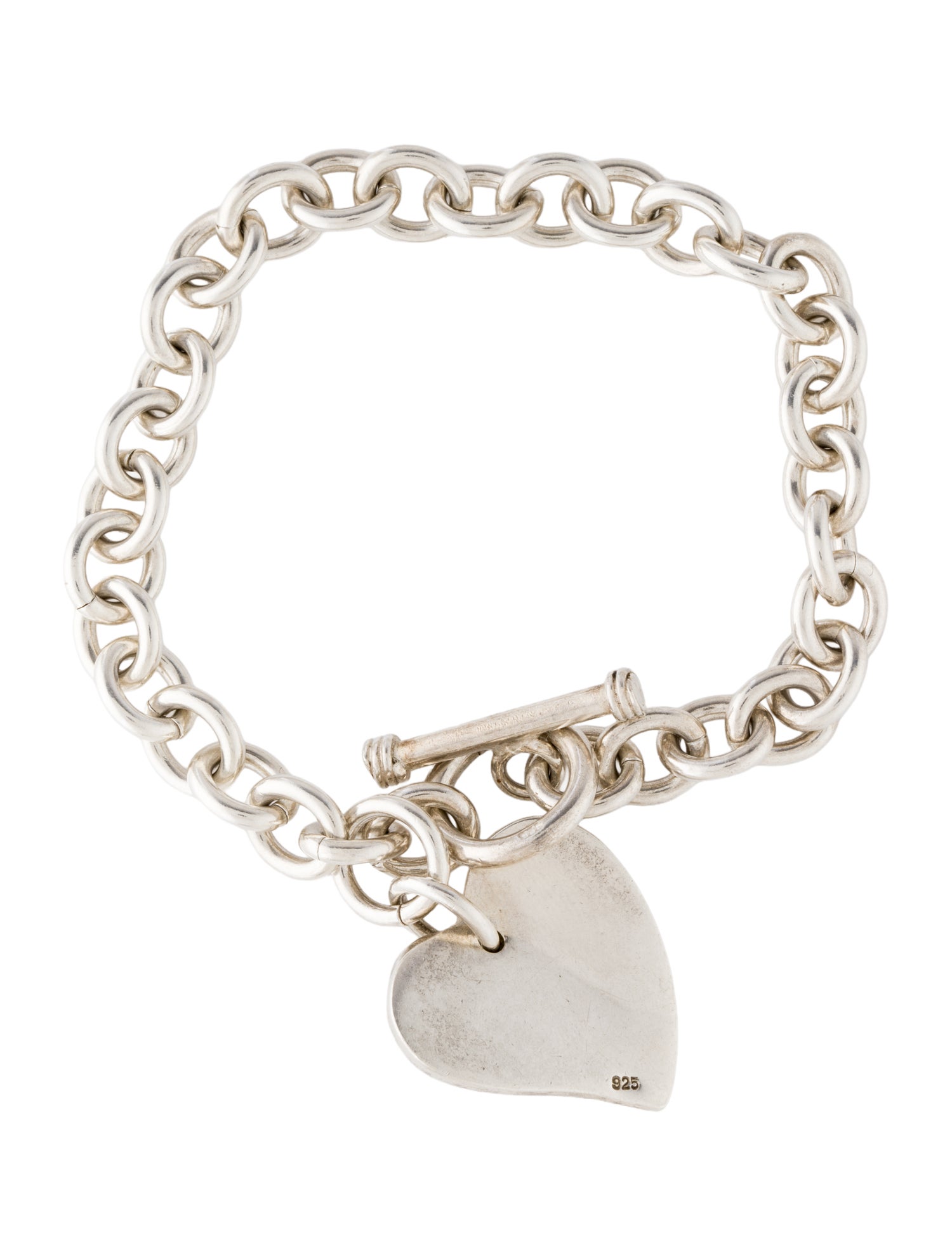 Tiffany & Co. Double Heart Tag Toggle Link Bracelet