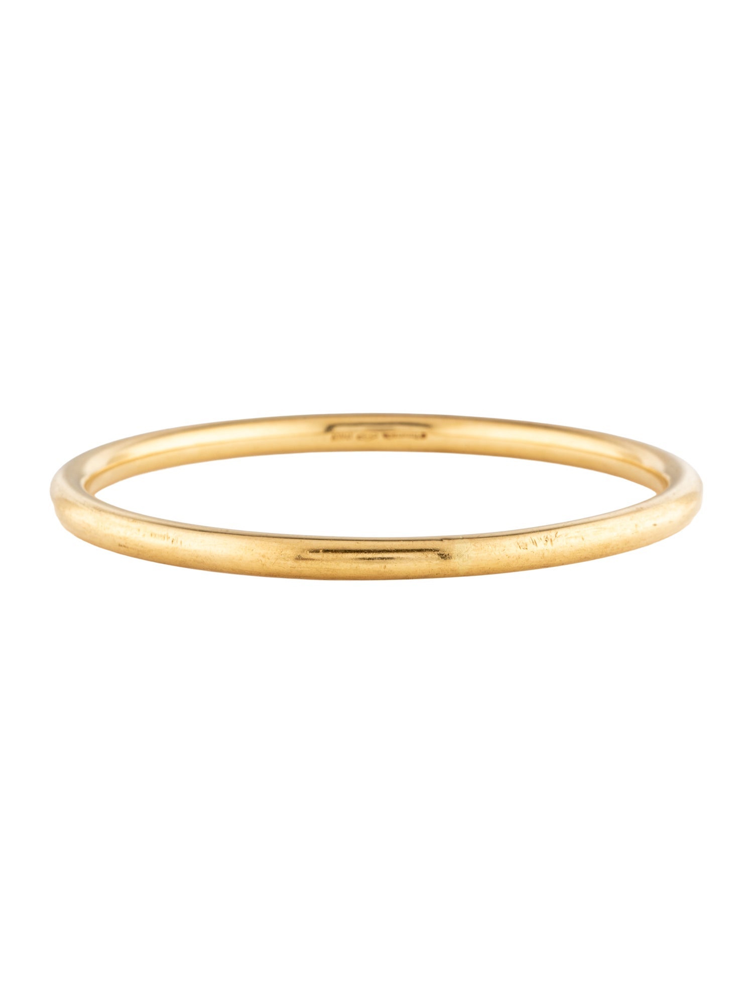 Tiffany & Co. 18K Vintage Bezet Bangle Bracelet