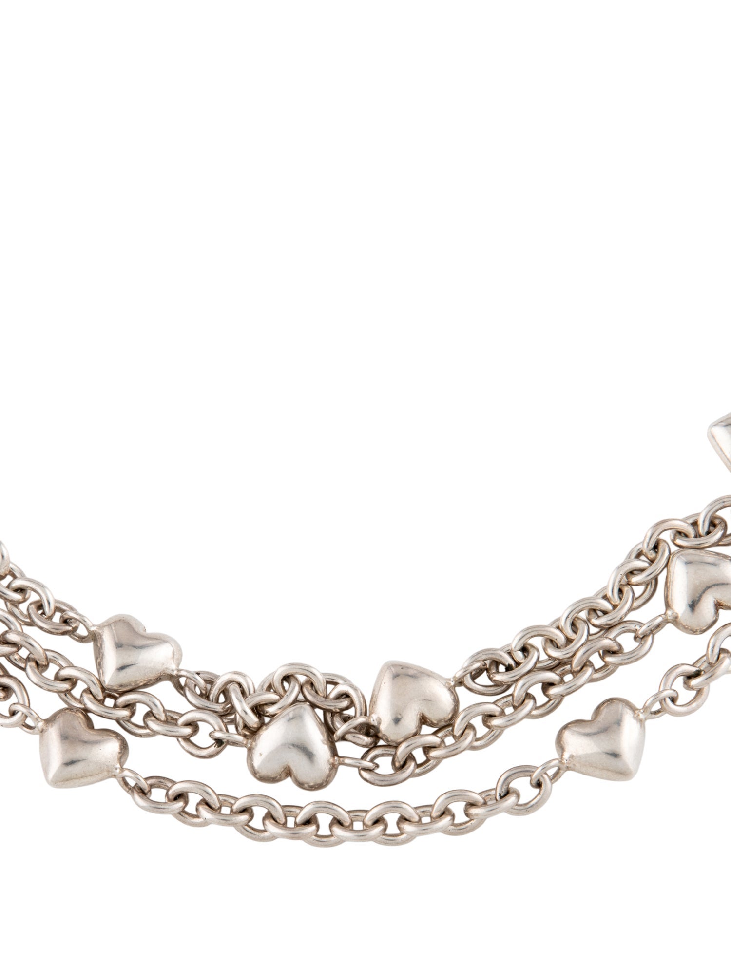 Tiffany & Co. Puffed Heart Multistrand Necklace