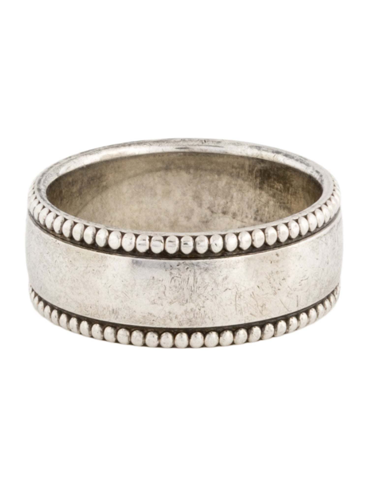 Tiffany & Co. 'I Love You' Beaded Wide Band - Band, Rings
