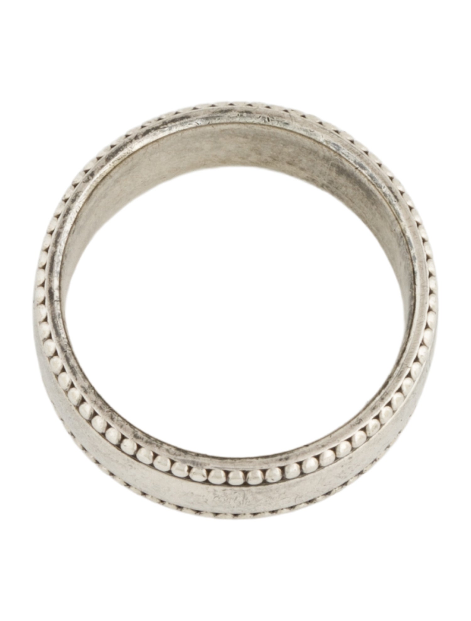 Tiffany & Co. 'I Love You' Beaded Wide Band - Band, Rings