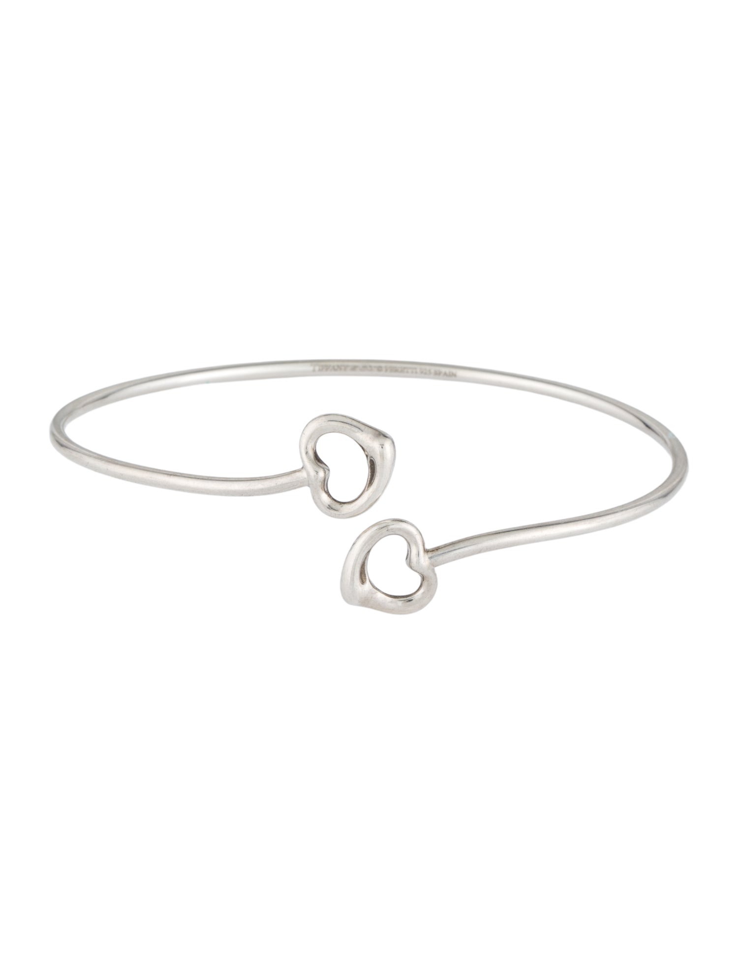 Tiffany & Co. Double Open Heart Bangle Bracelet