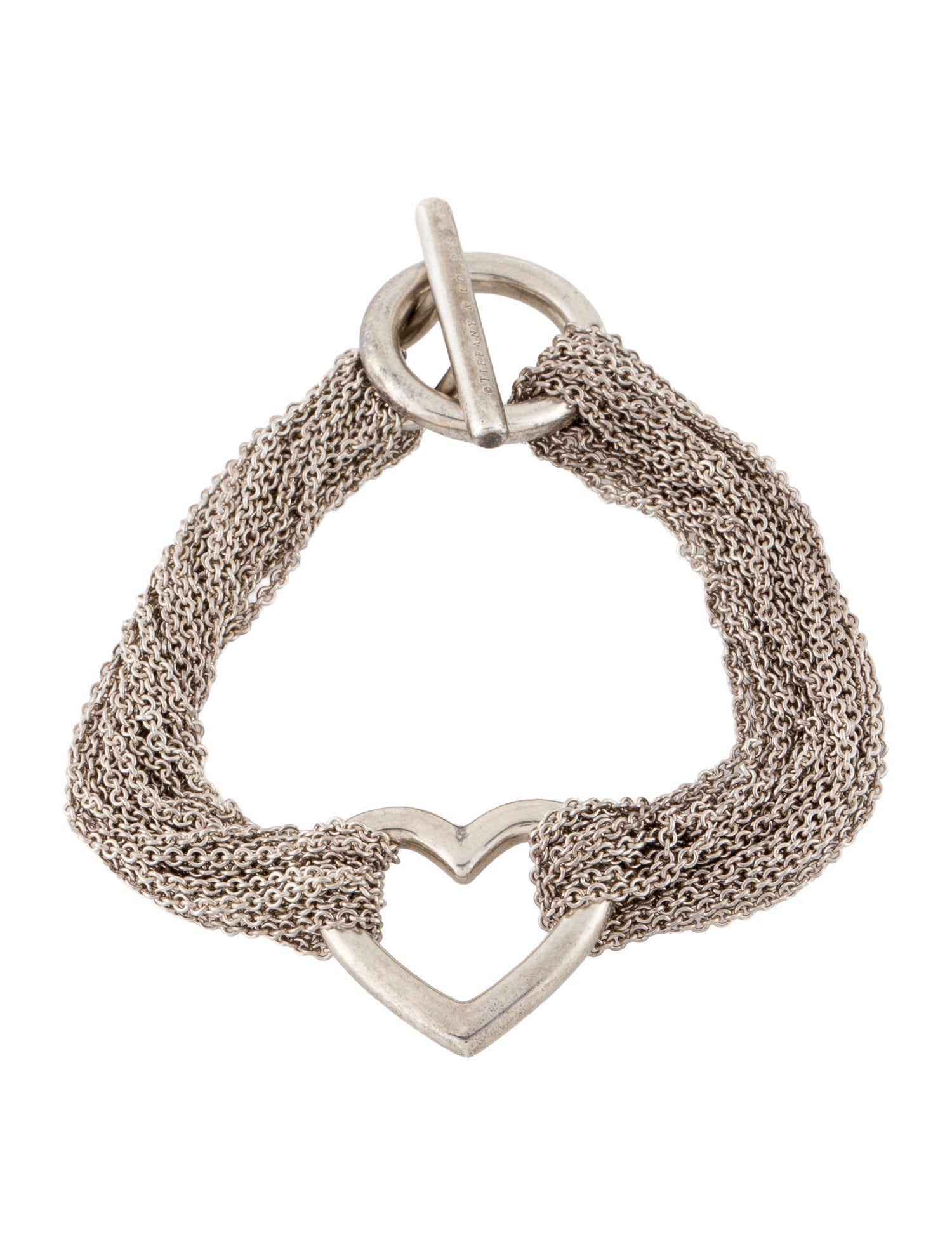 Tiffany & Co. Multi-Strand Heart Toggle Bracelet