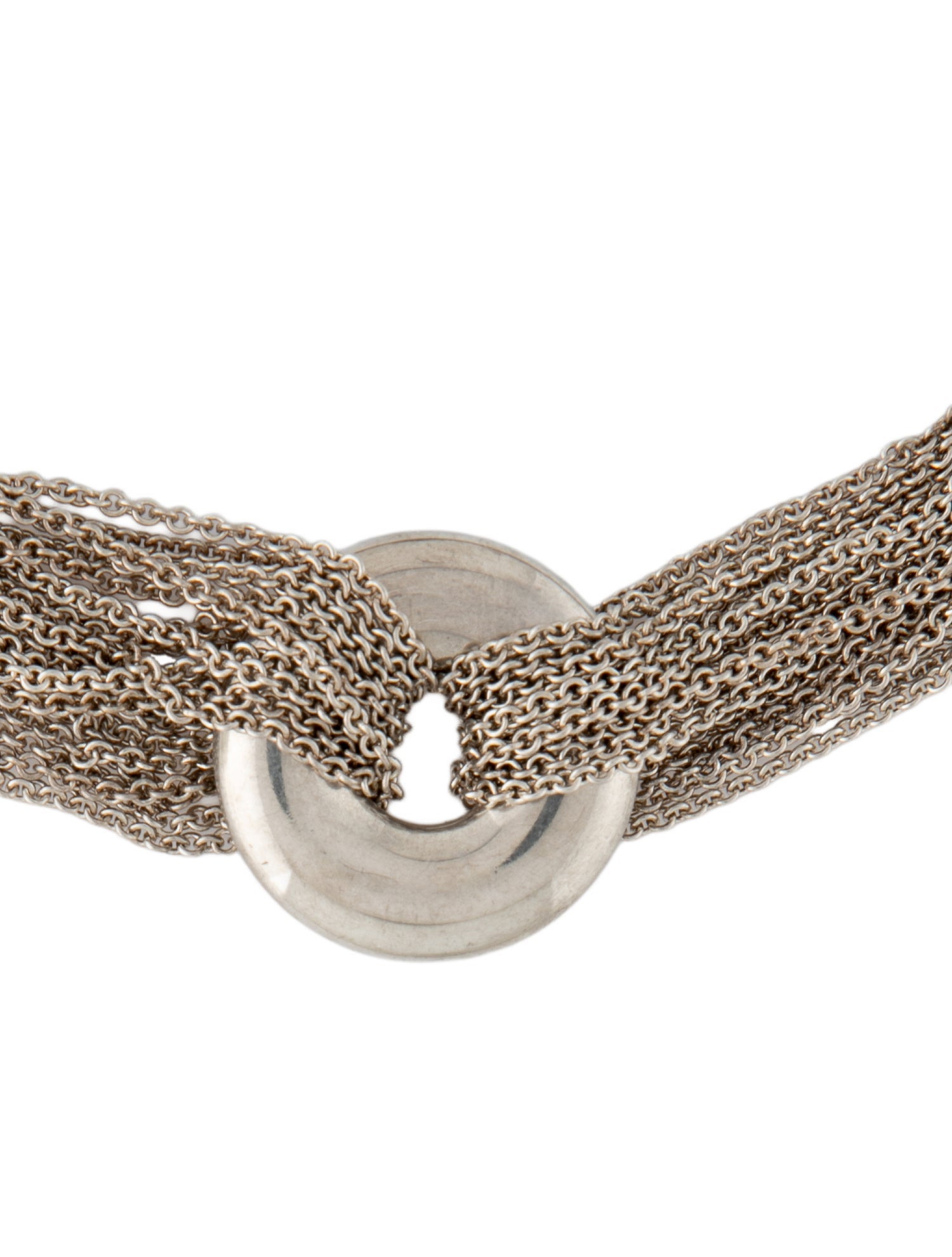 Tiffany & Co. Multistrand Circle Toggle Necklace