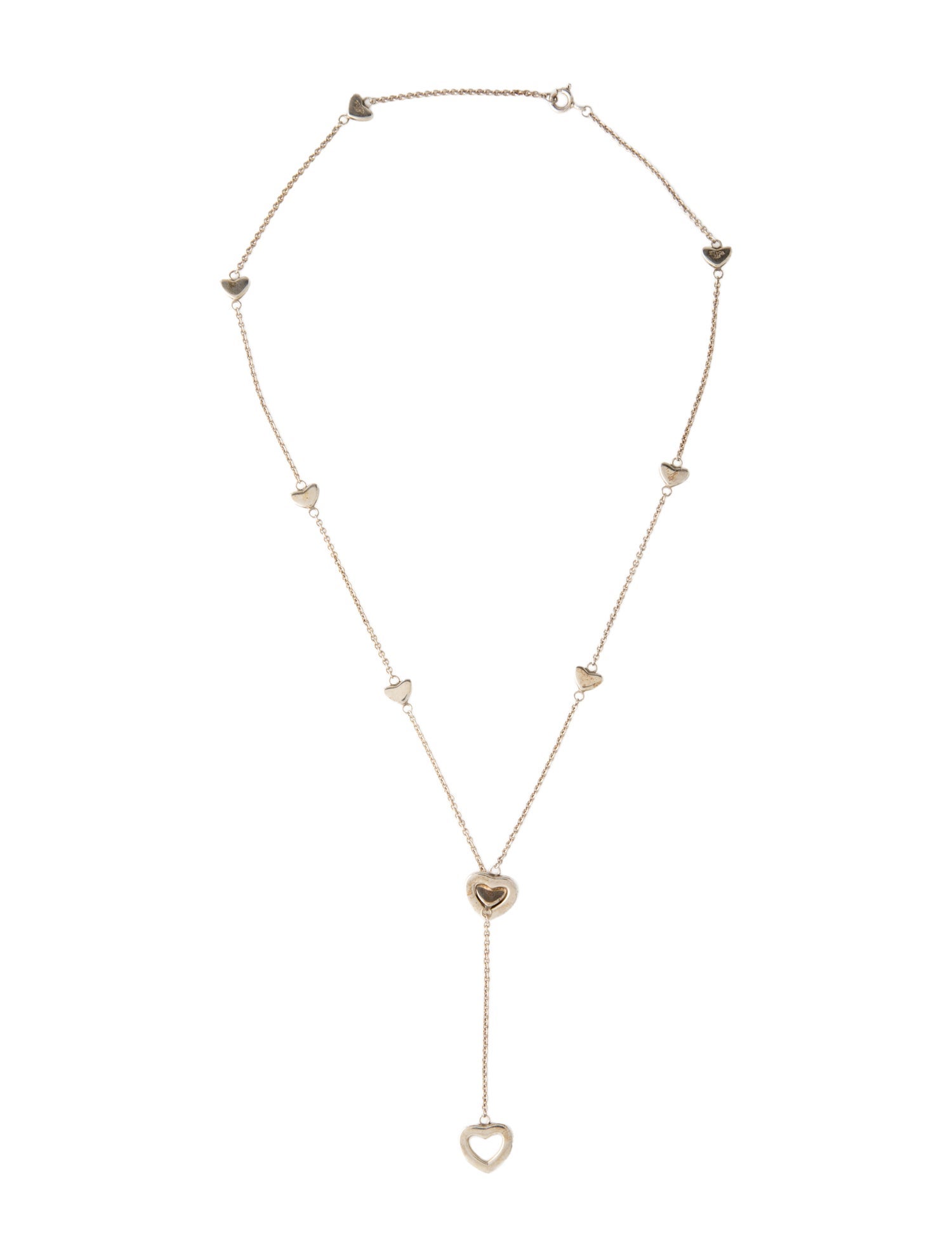Tiffany & Co. Heart Station Lariat Necklace