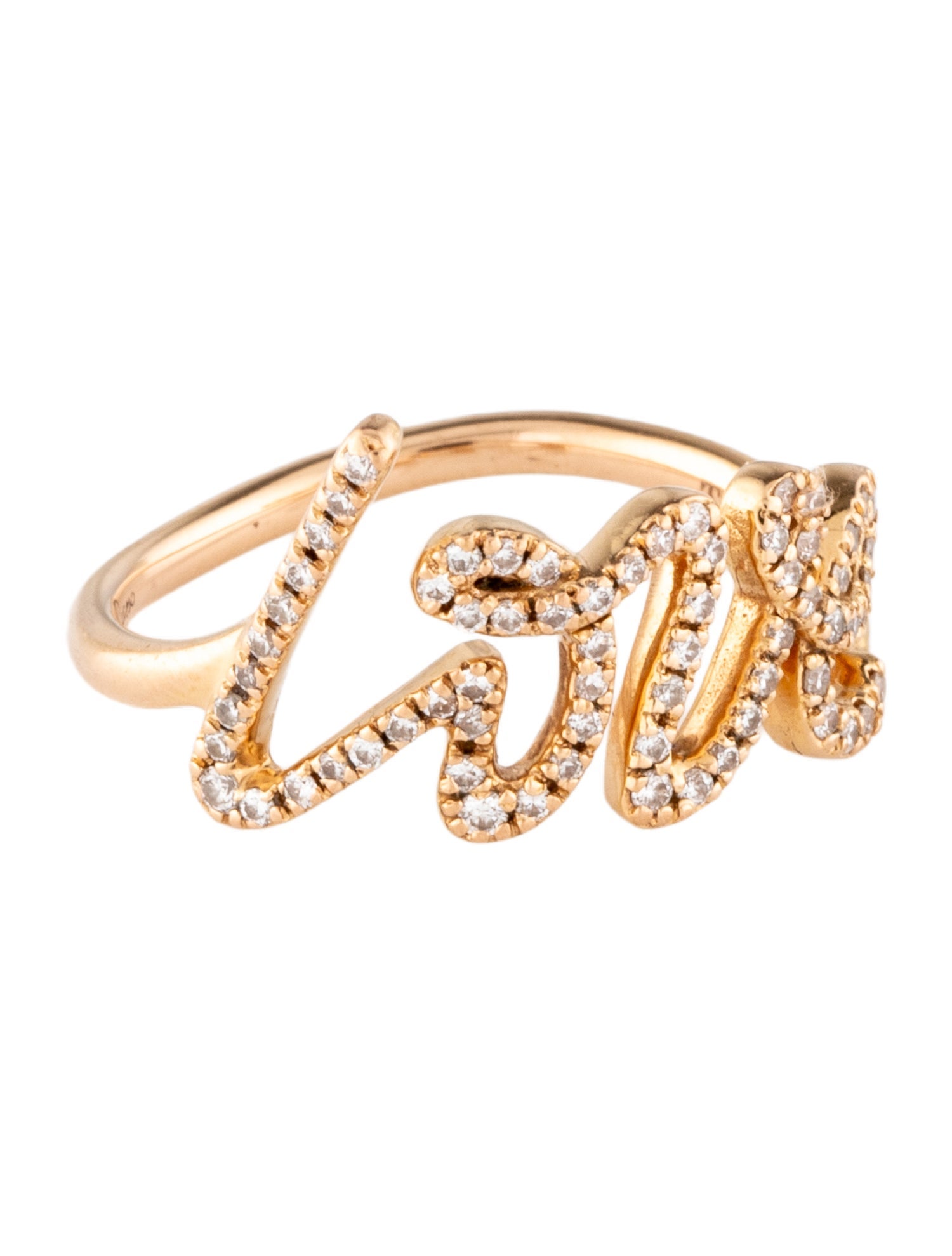 Tiffany & Co. 18K Diamond Graffiti Love Ring