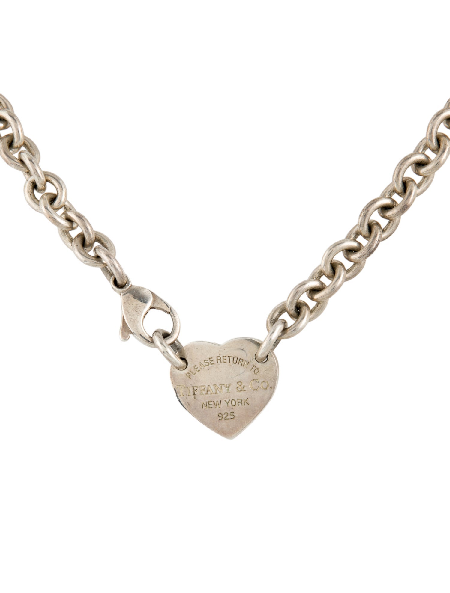 Tiffany & Co. Heart Tag Chain Link Necklace