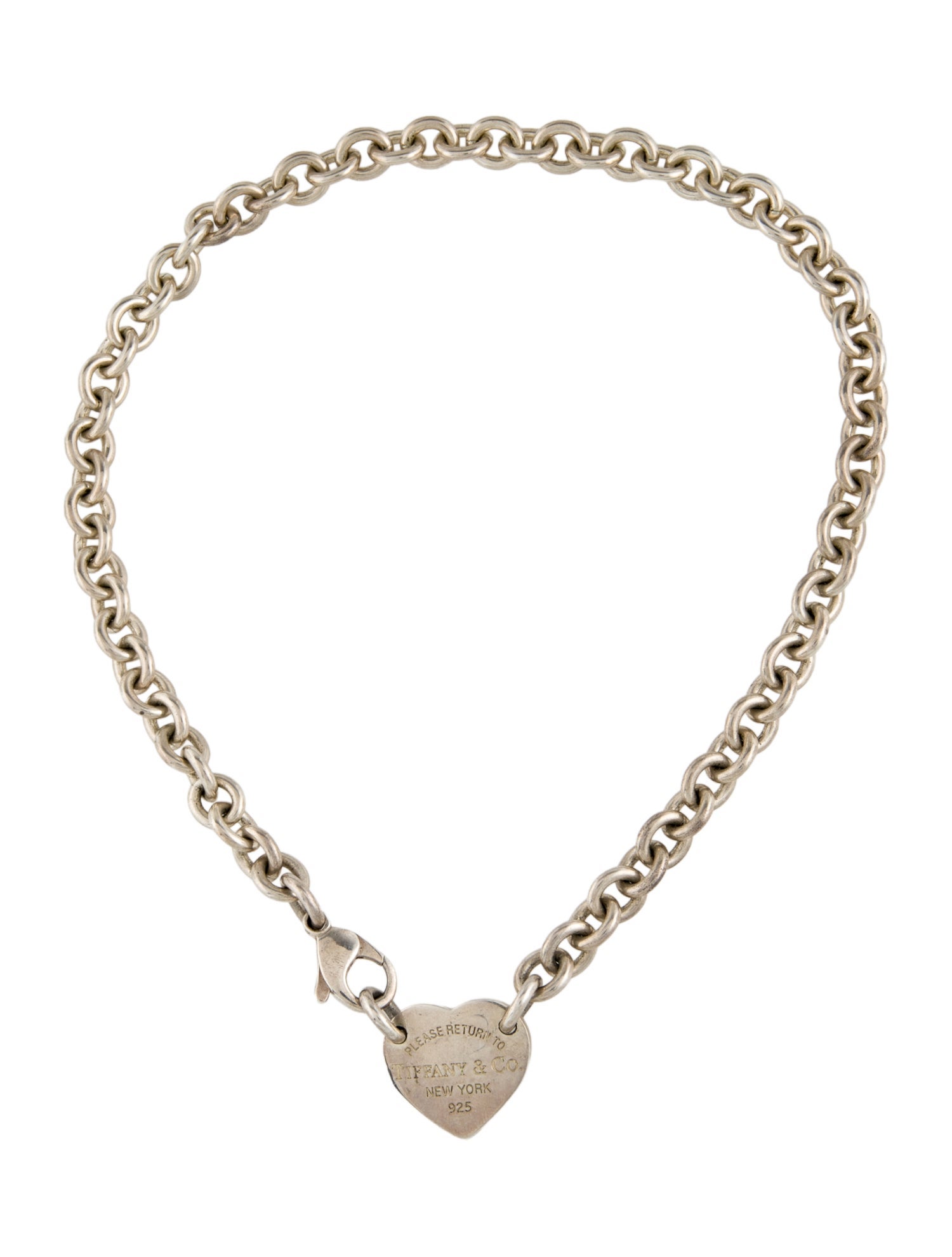Tiffany & Co. Heart Tag Chain Link Necklace