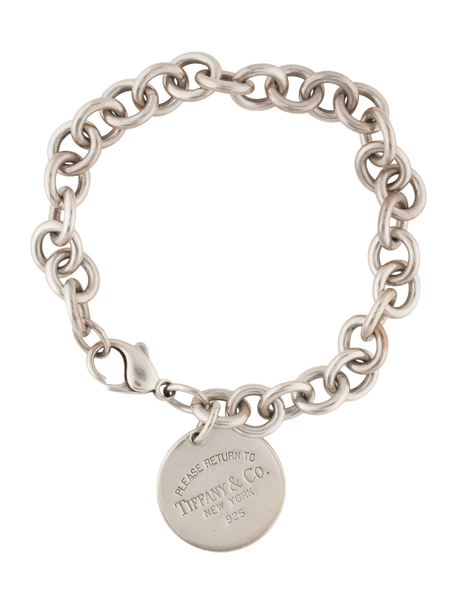 Tiffany & Co. Vintage Round Tag Charm Bracelet