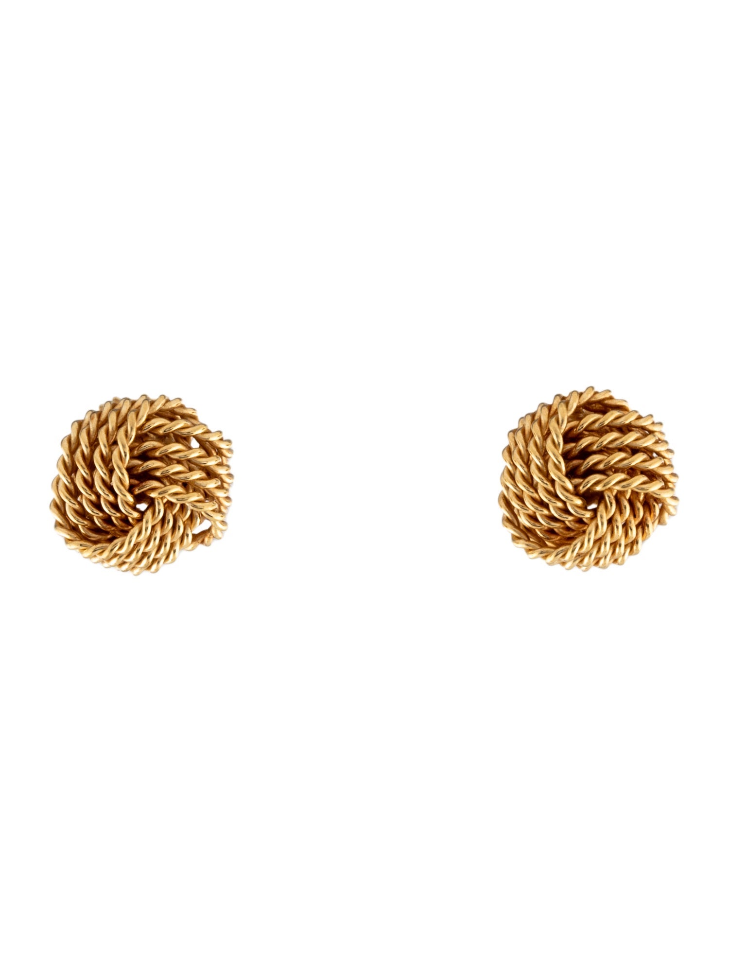 Tiffany & Co. 18K Twist Knot Stud Earrings