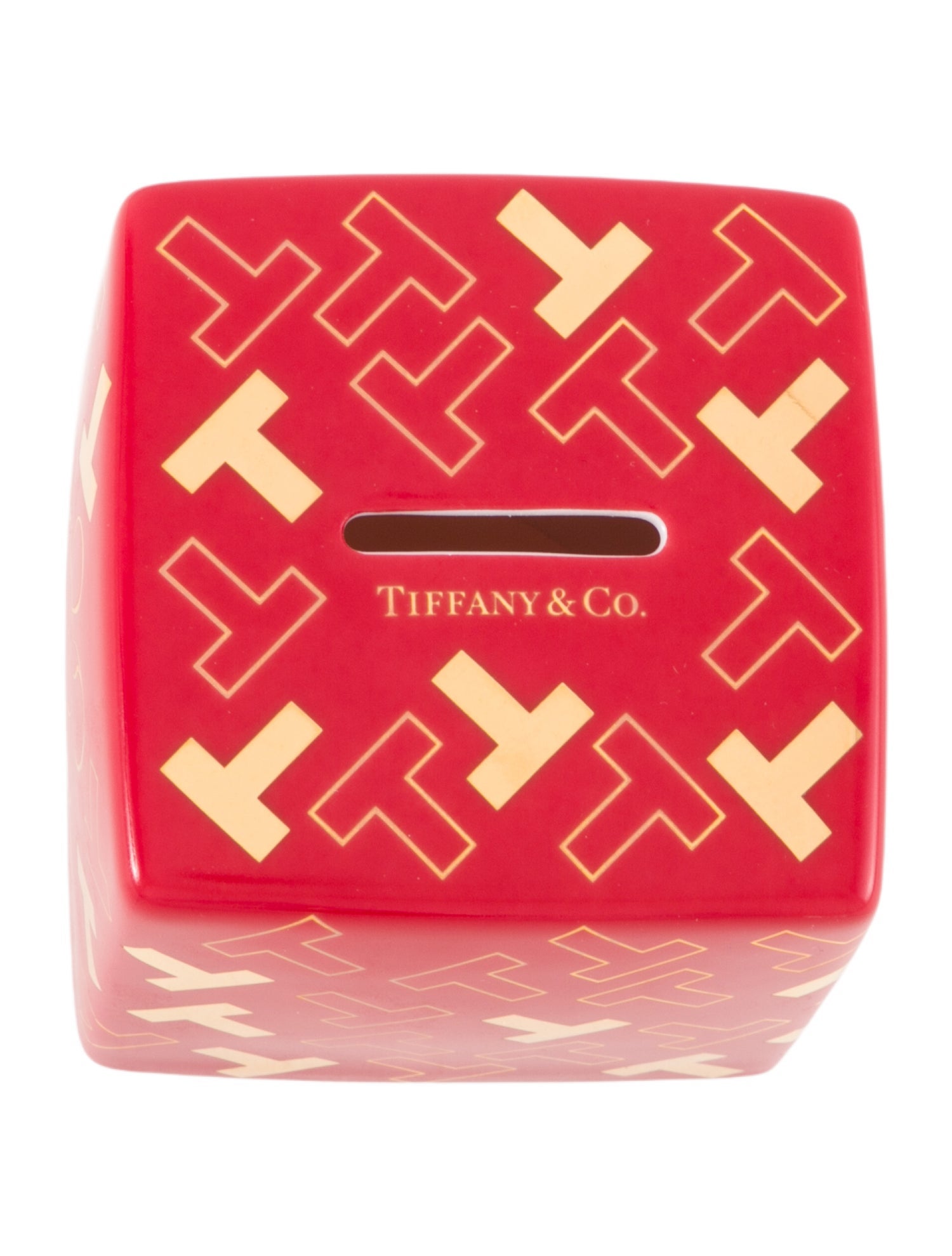 Tiffany & Co. Year of the Rat Coin Bank - Red Decorative Accents