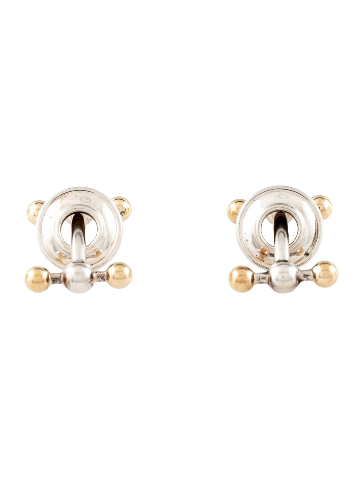 Tiffany & Co. Two-Tone Sliding Disc Cufflinks
