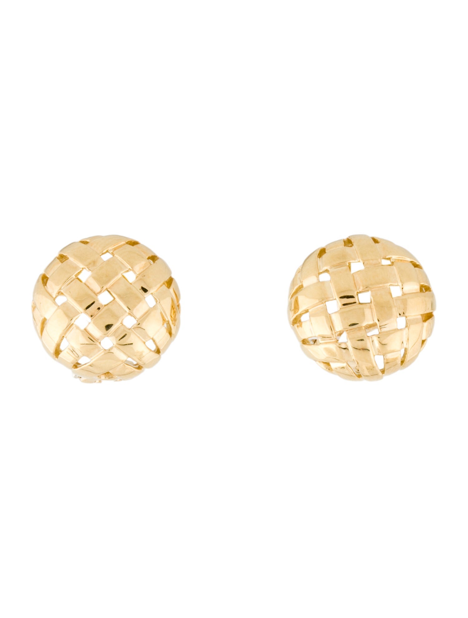 Tiffany & Co. Vintage 18K Woven Earrings