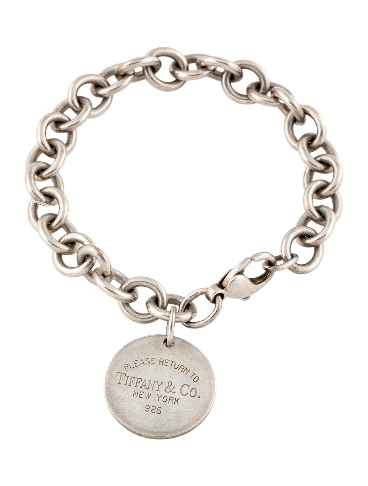 Tiffany & Co. Round Tag Charm Bracelet