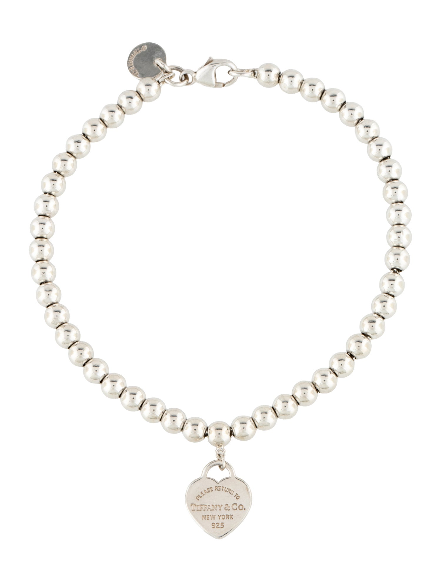 Tiffany & Co. Heart Tag Bead Bracelet