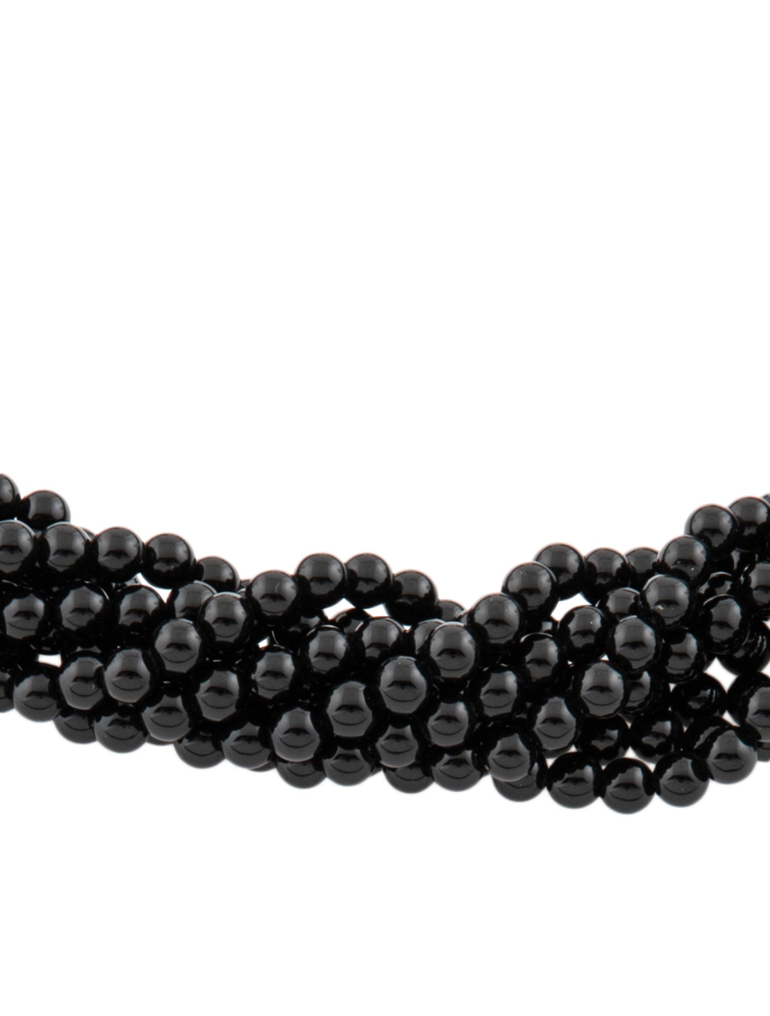 Tiffany & Co. Onyx Torsade Multistrand Necklace