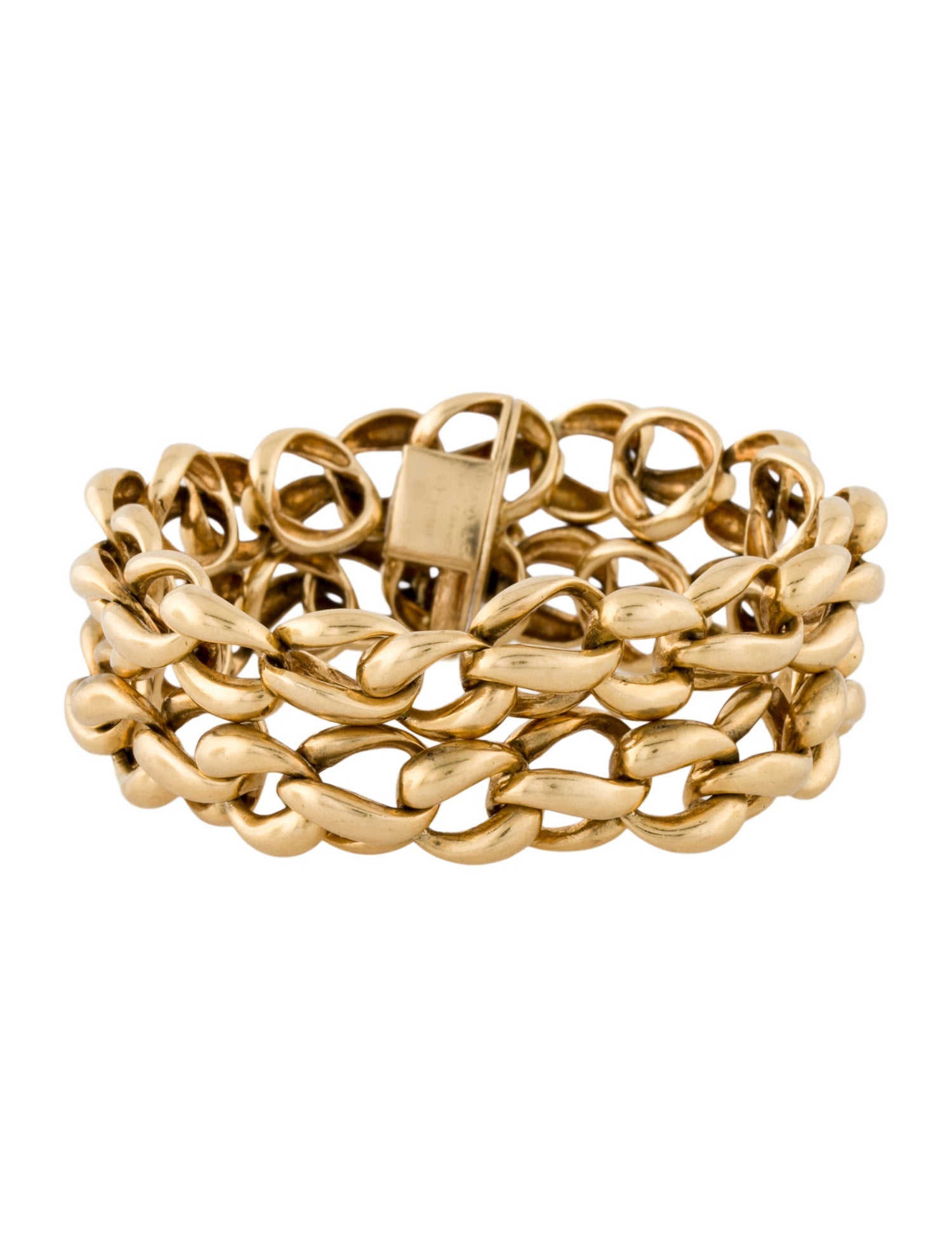 Tiffany & Co. Vintage 18K Double Chain Link Bracelet