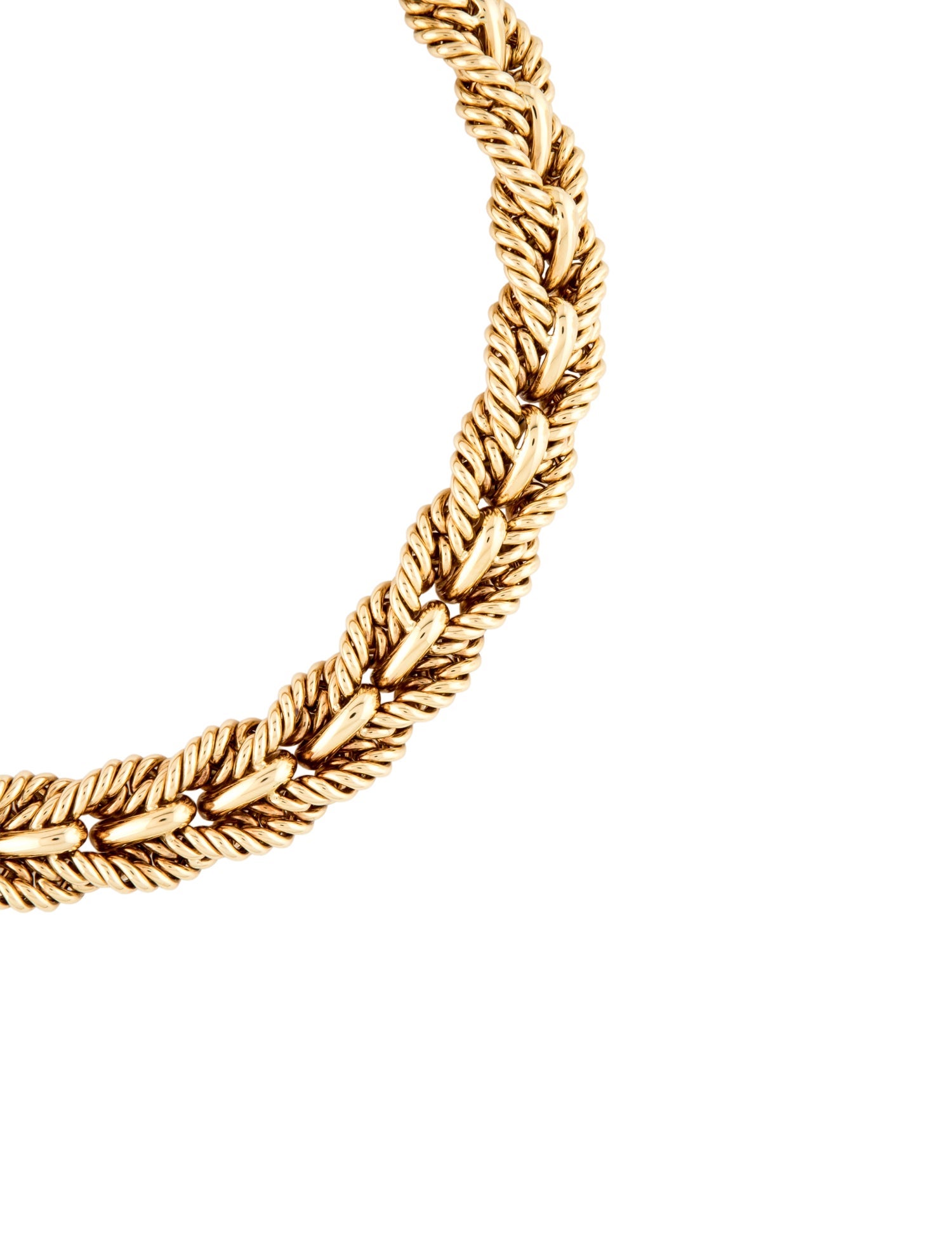 Tiffany & Co. Vintage 18K Woven Chain Necklace