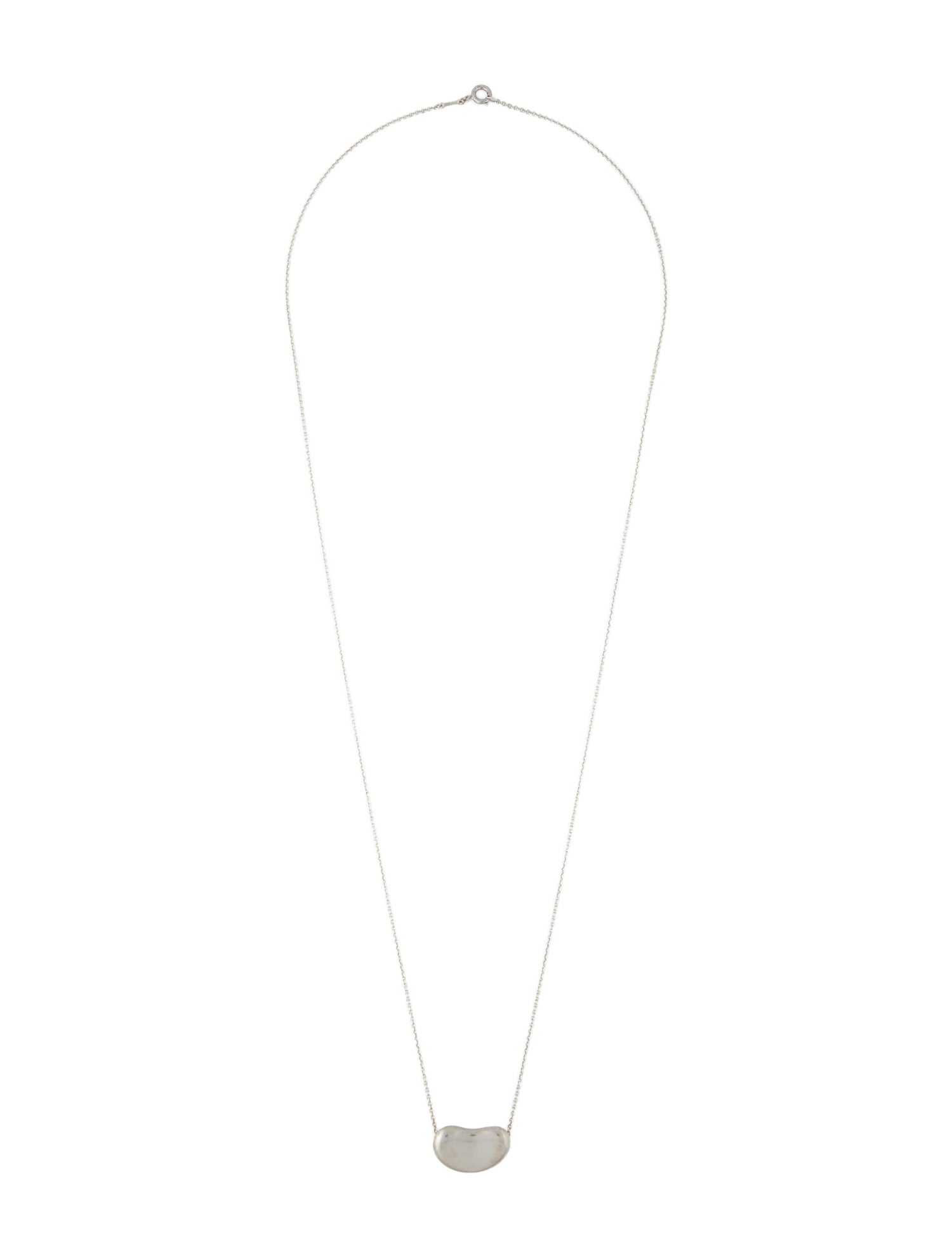Tiffany & Co. Vintage Bean Design Pendant Necklace