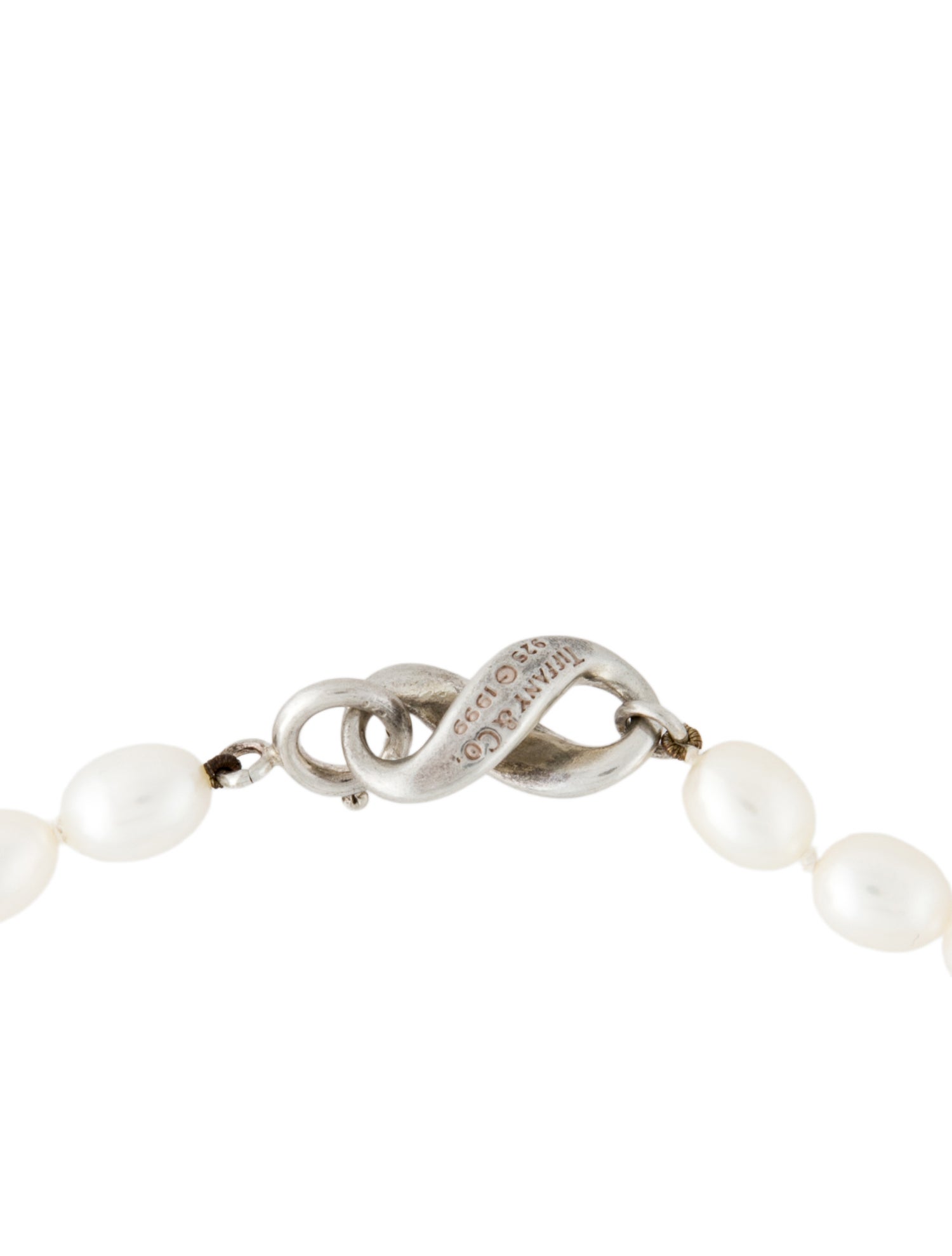 Tiffany & Co. Vintage Pearl Infinity Station Necklace