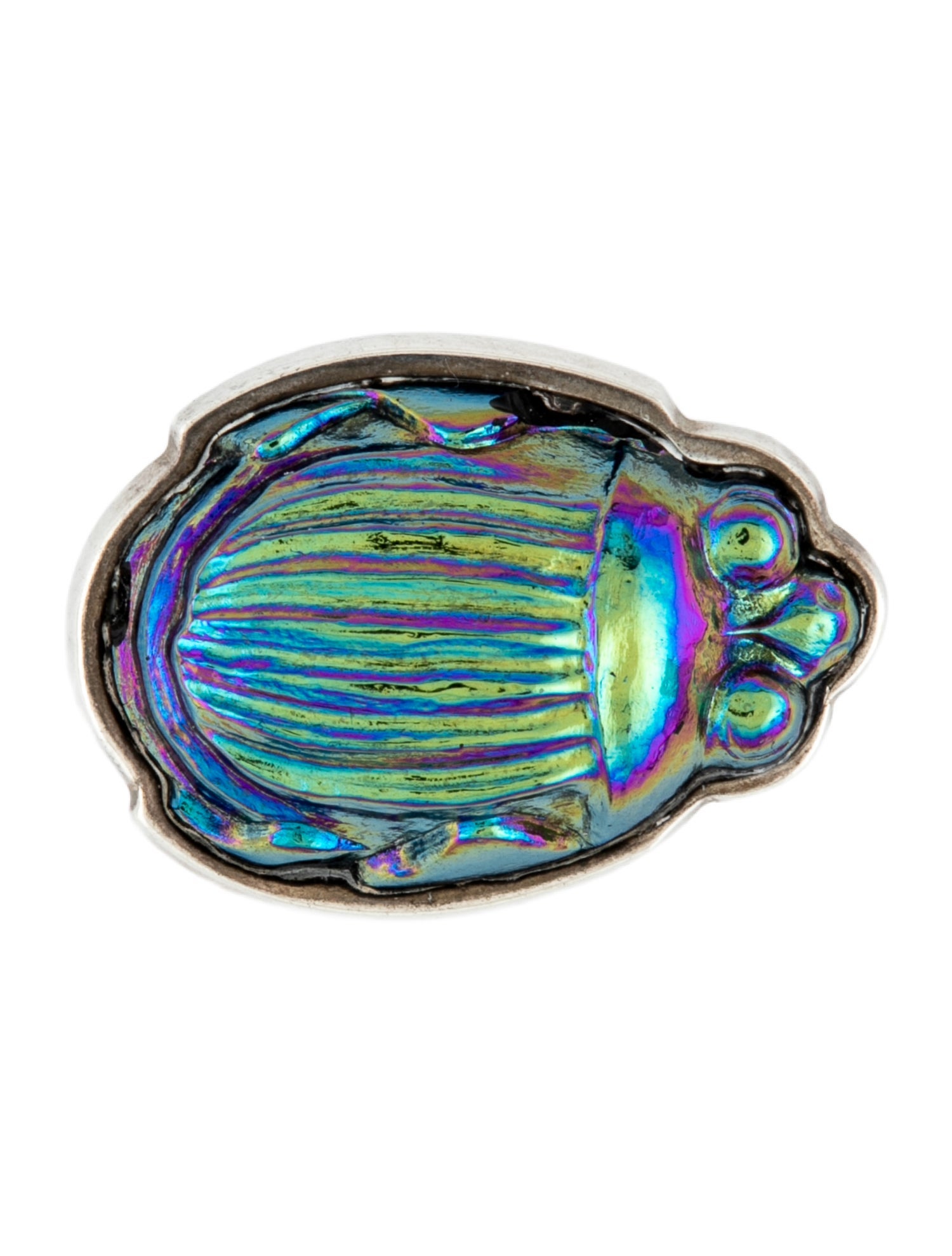 Tiffany & Co. Vintage Glass Scarab Brooch