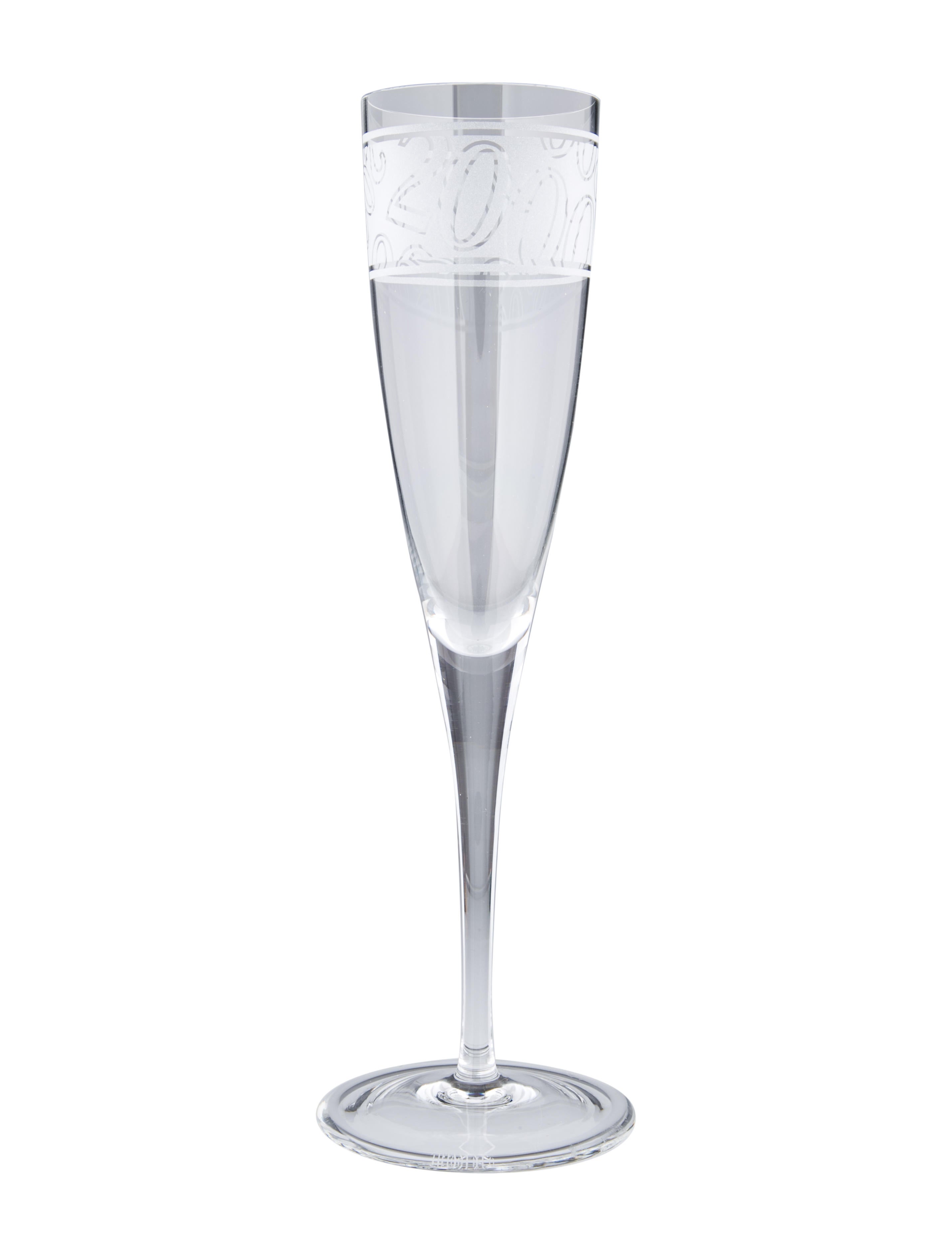Tiffany & Co. 2000 Champagne Glasses Clear Drinkware & Barware