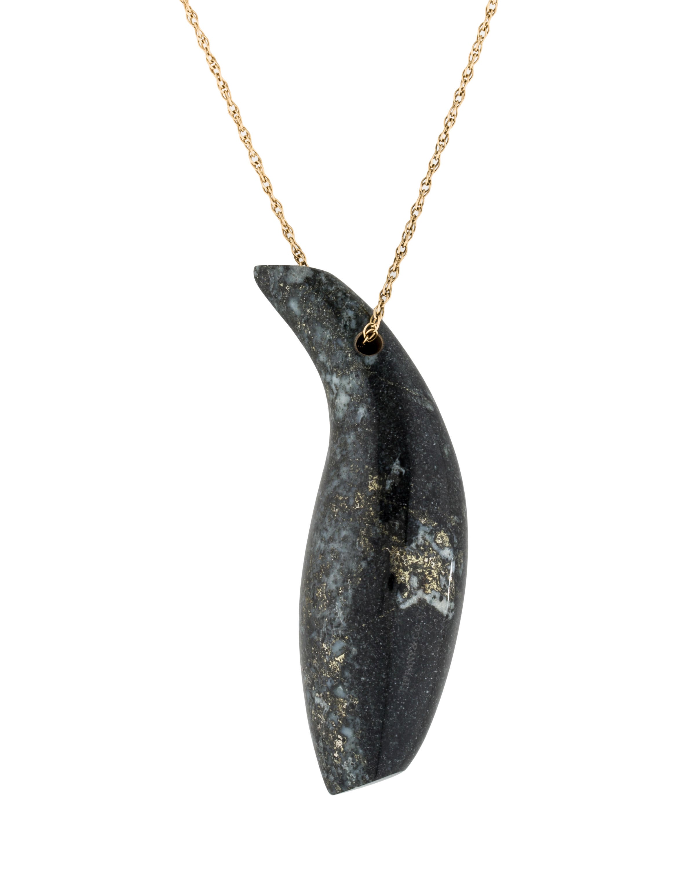 Co Frank Gehry Jade Fish Pendant Necklace Necklaces Frank Gehry Jade Fish Pendant Necklace