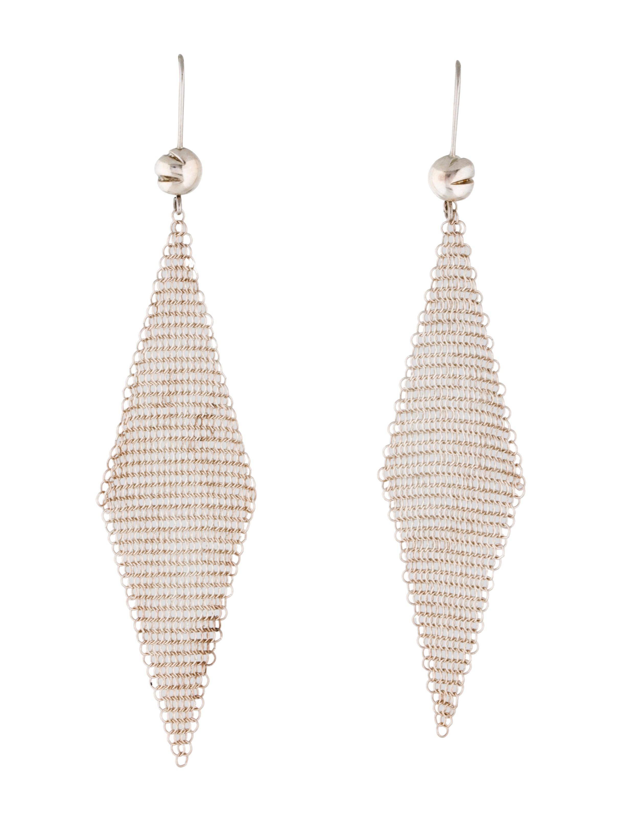 Tiffany & Co. Tassel Mesh Earrings