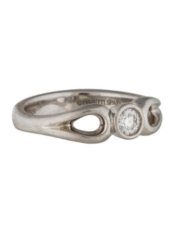 Tiffany & Co. Platinum Elsa Peretti Diamond Ring