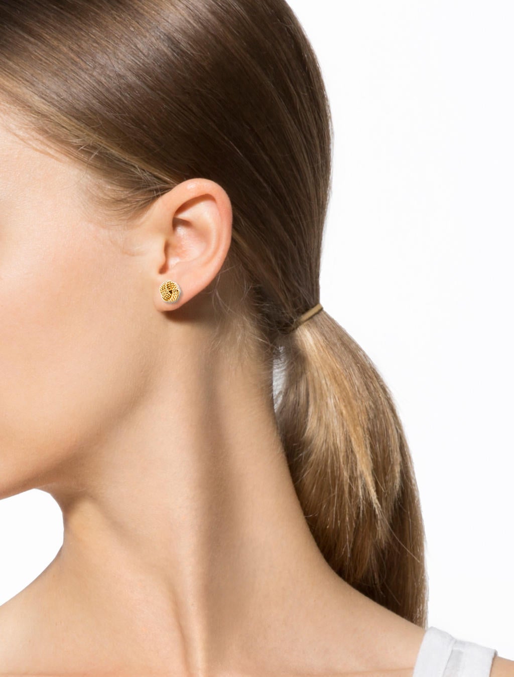 Tiffany \u0026 Co. 18K Twist Knot Earrings 