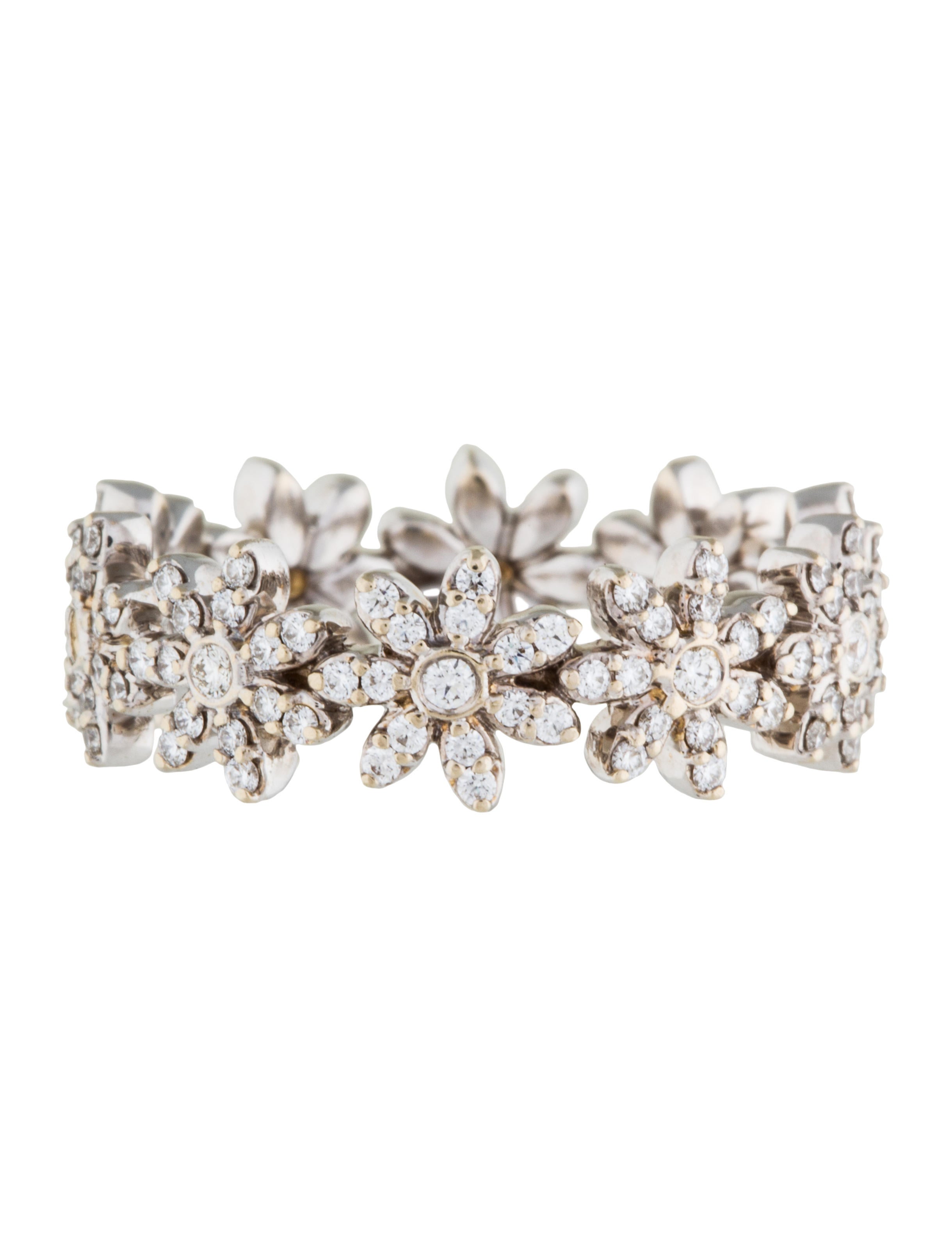 Tiffany & Co. 18K Metro Daisy Band Ring Rings TIF51897 The RealReal