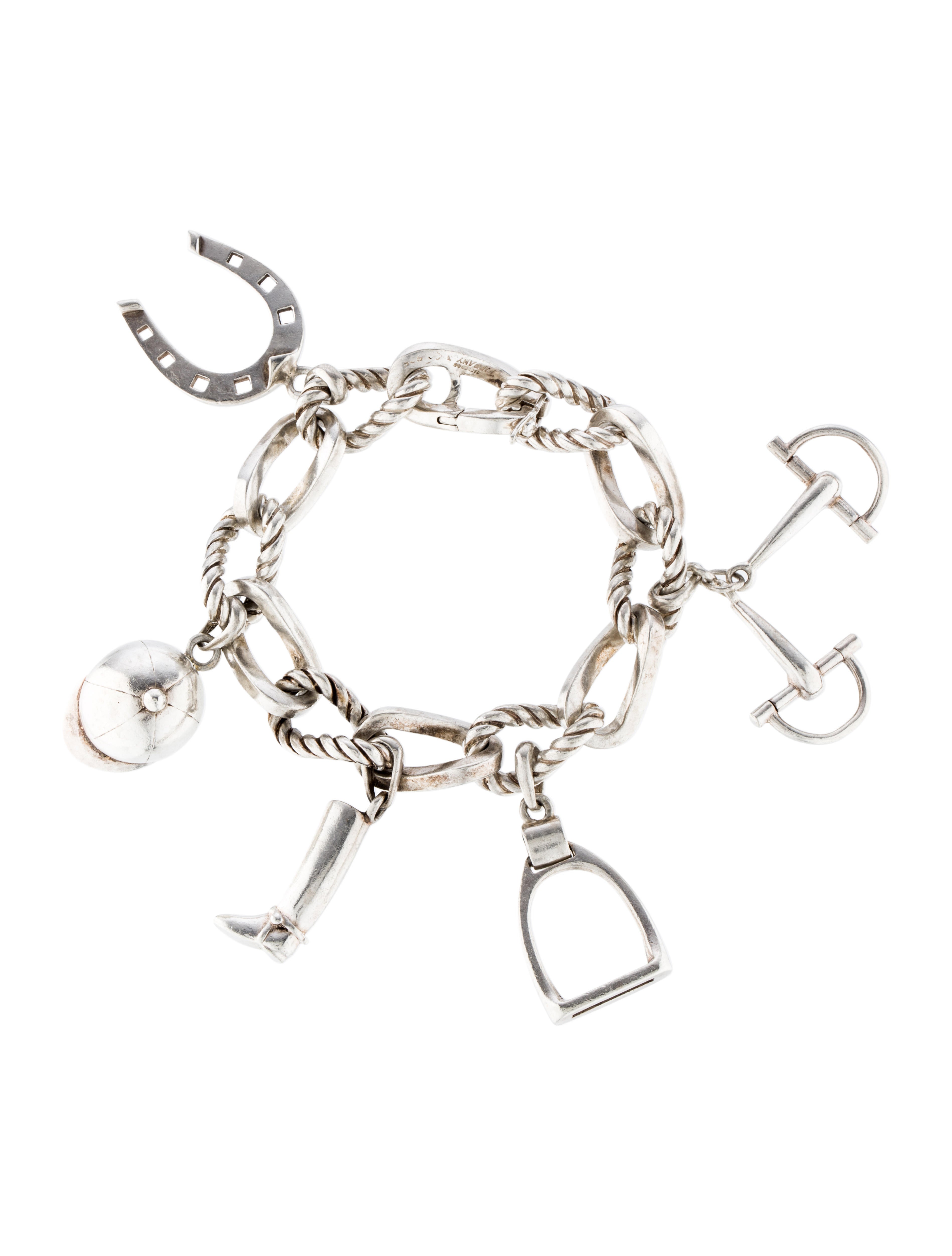 Tiffany & Co. Horse Riding Charm Bracelet Bracelets TIF52500 The