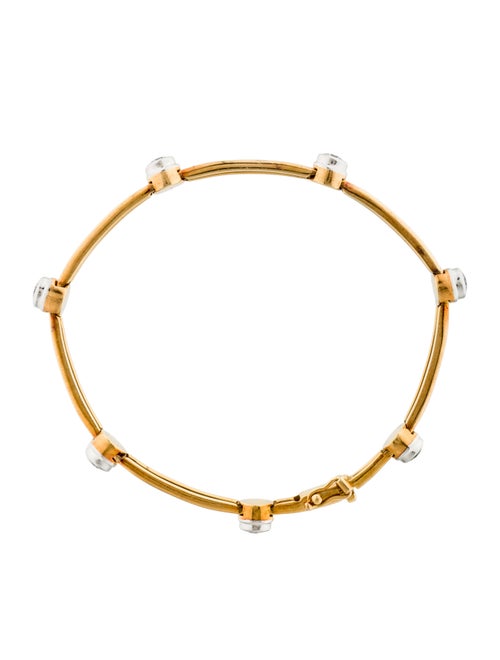 Tiffany & Co. Two-Tone Bezel Set Diamond Station Bracelet