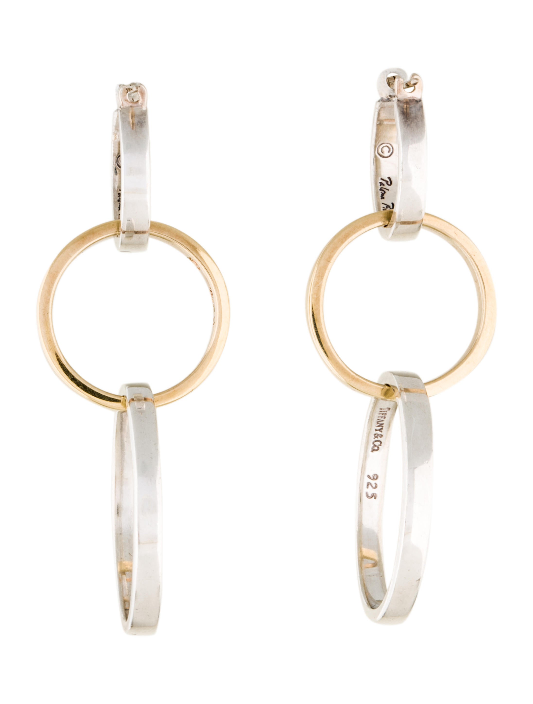 Tiffany & Co. Interlocking Circle Drop Earrings Earrings TIF53749